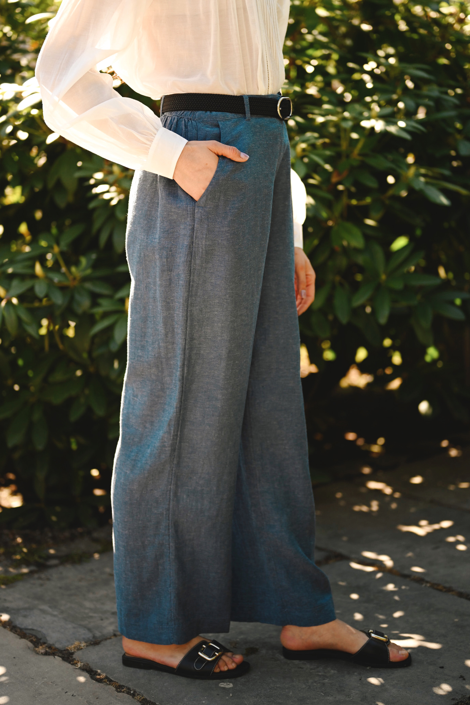 Ginia Pants, V Indigo Mel - Bilde 3