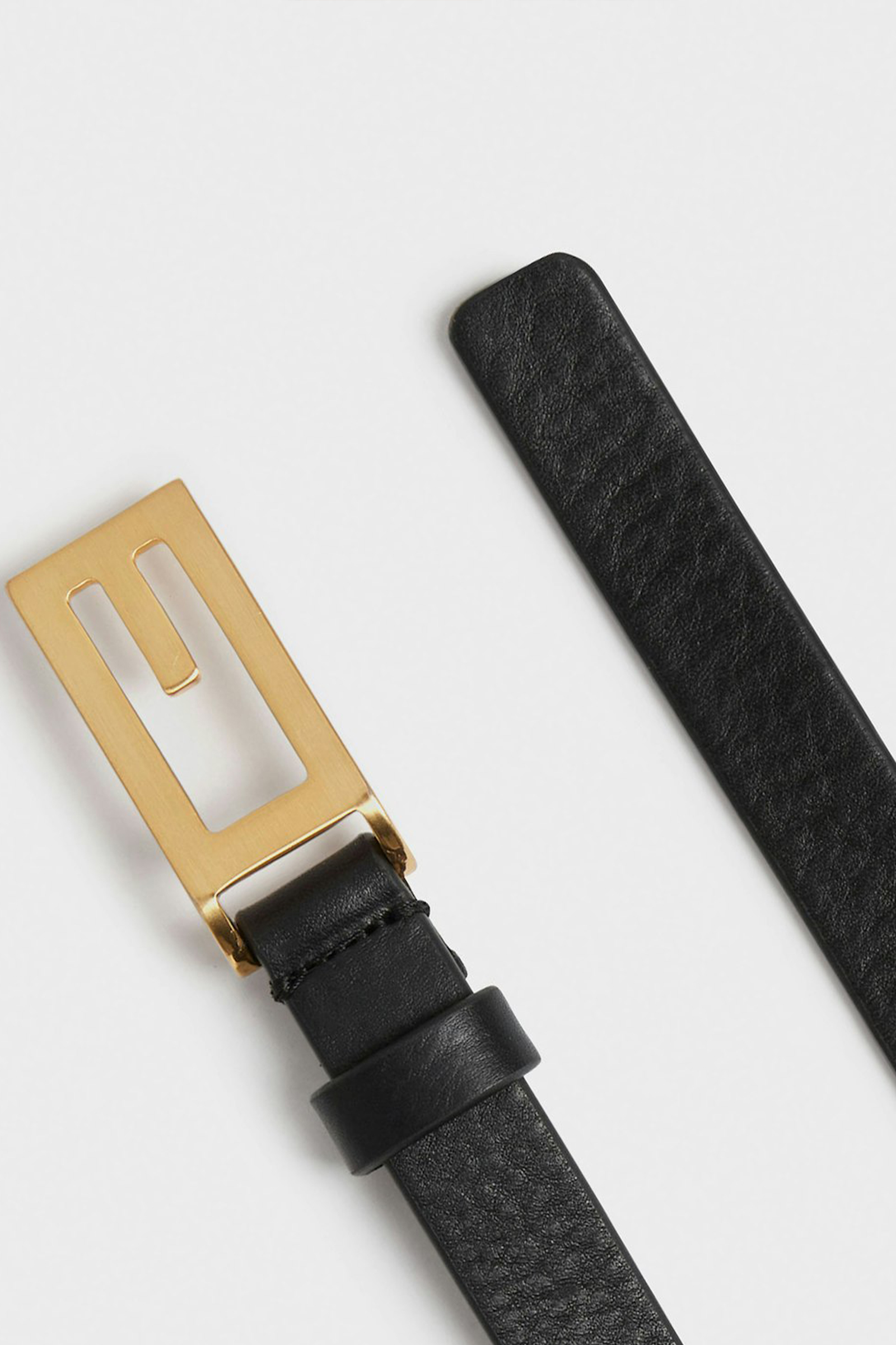 Nimmen Leather Belt, Black - Bilde 4