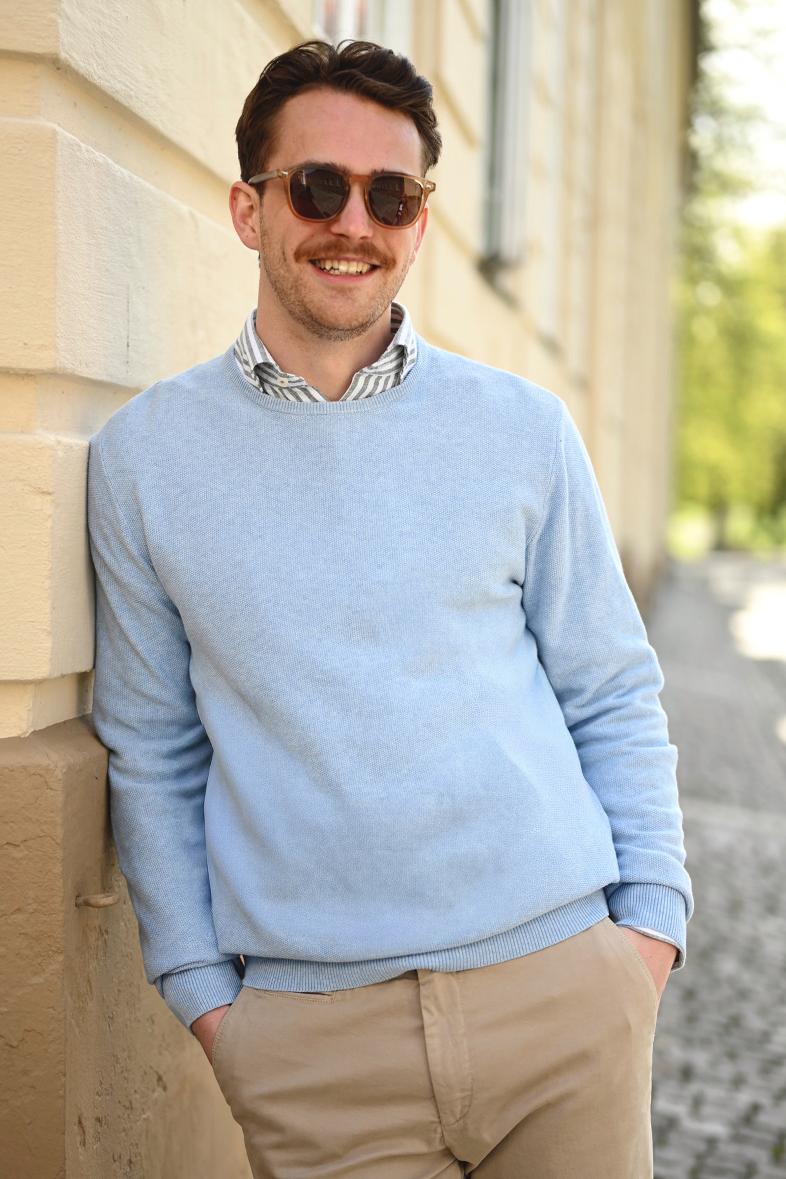 Noel Crew Neck, Light Blue - Bilde 3