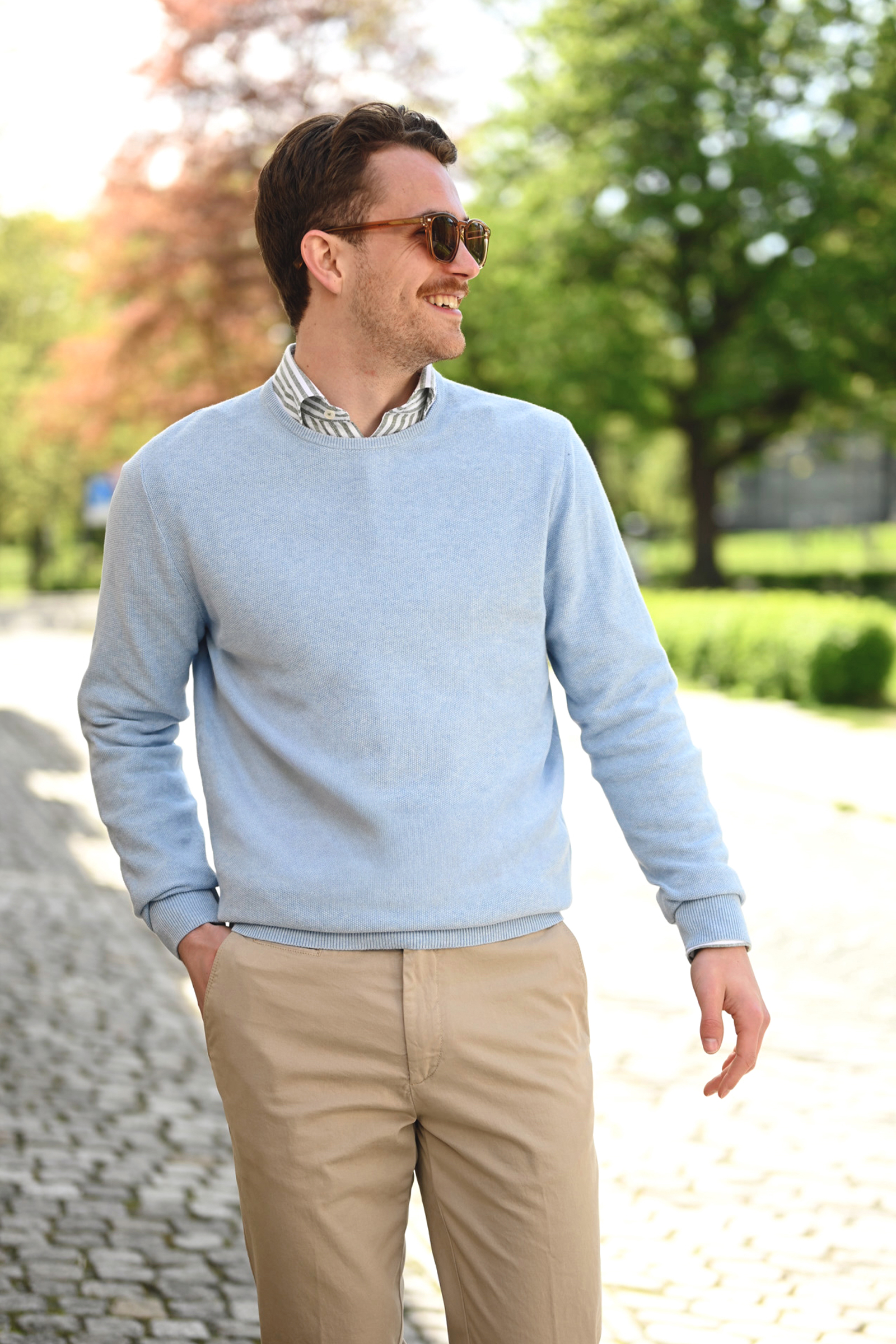 Noel Crew Neck, Light Blue - Bilde 2