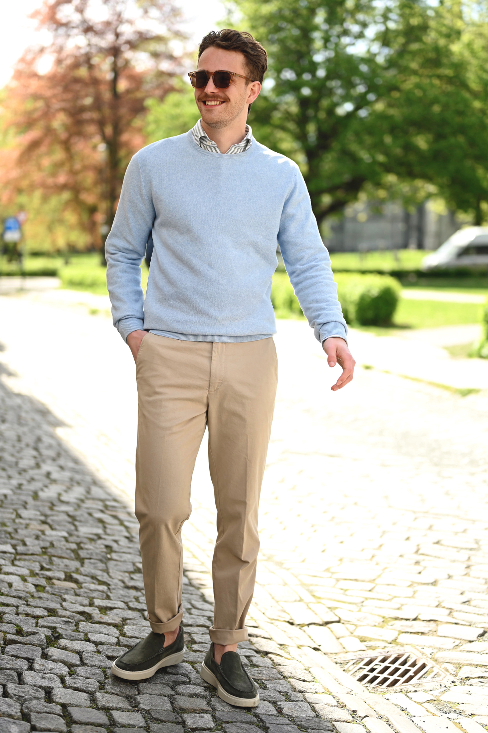Noel Crew Neck, Light Blue - Bilde 5