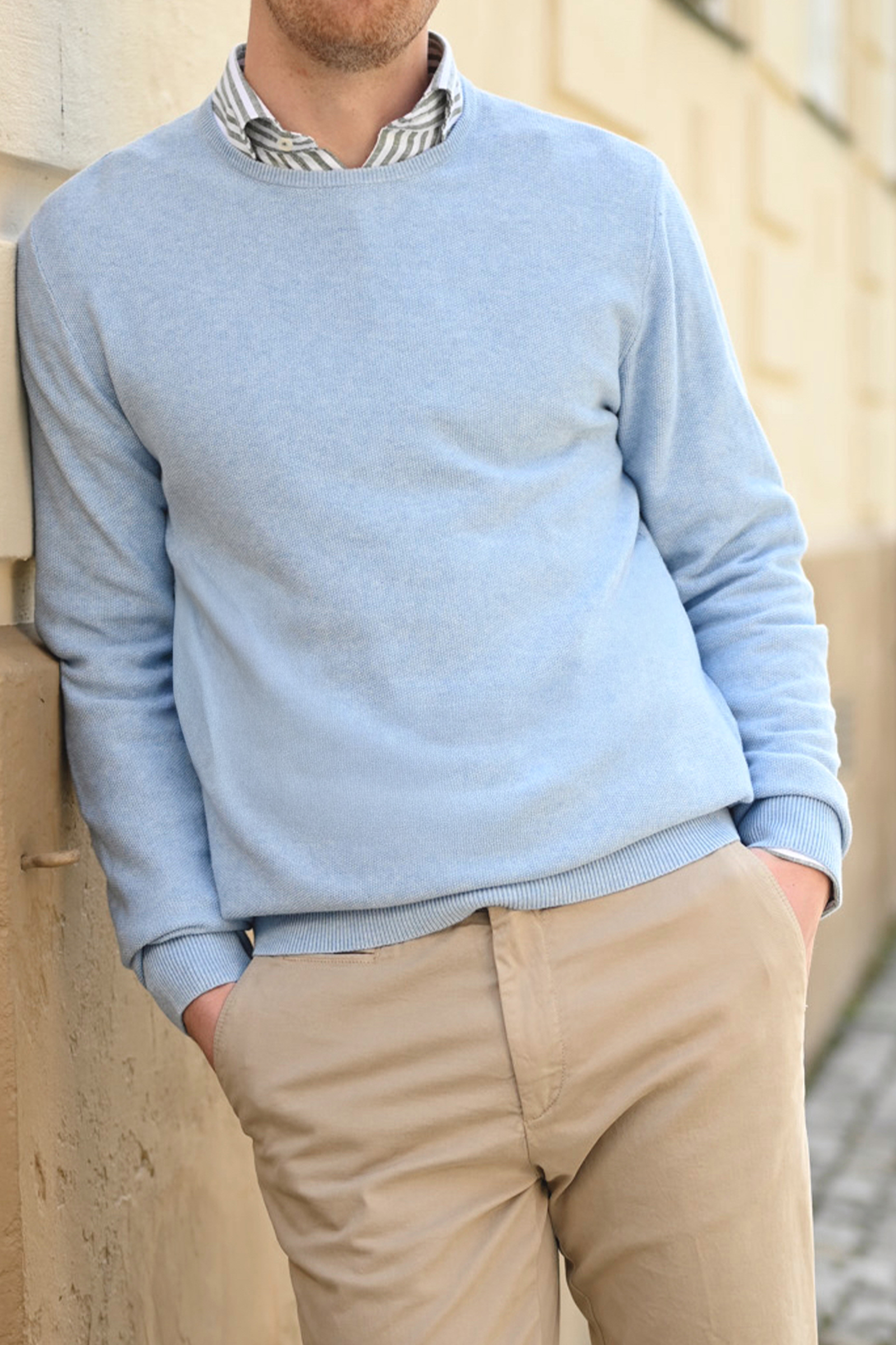 Noel Crew Neck, Light Blue - Bilde 4