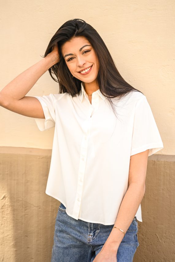 Saminna SS Shirt, Clear Cream