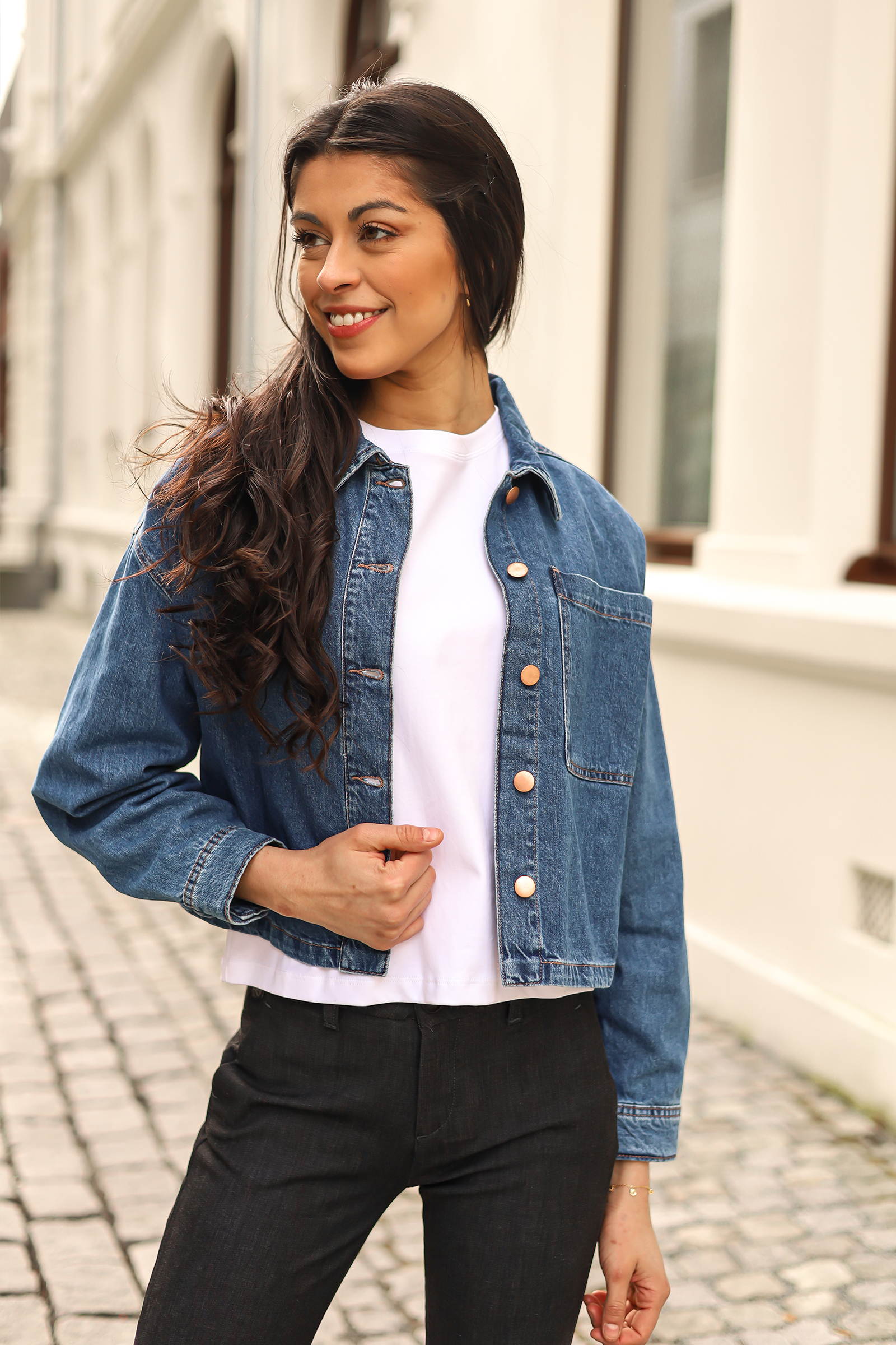Turig Alena Shirt, Mid Blue Wash - Bilde 4