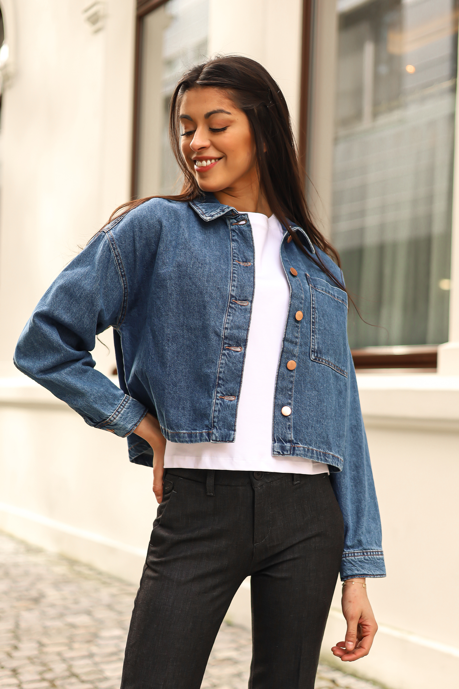 Turig Alena Shirt, Mid Blue Wash - Bilde 7