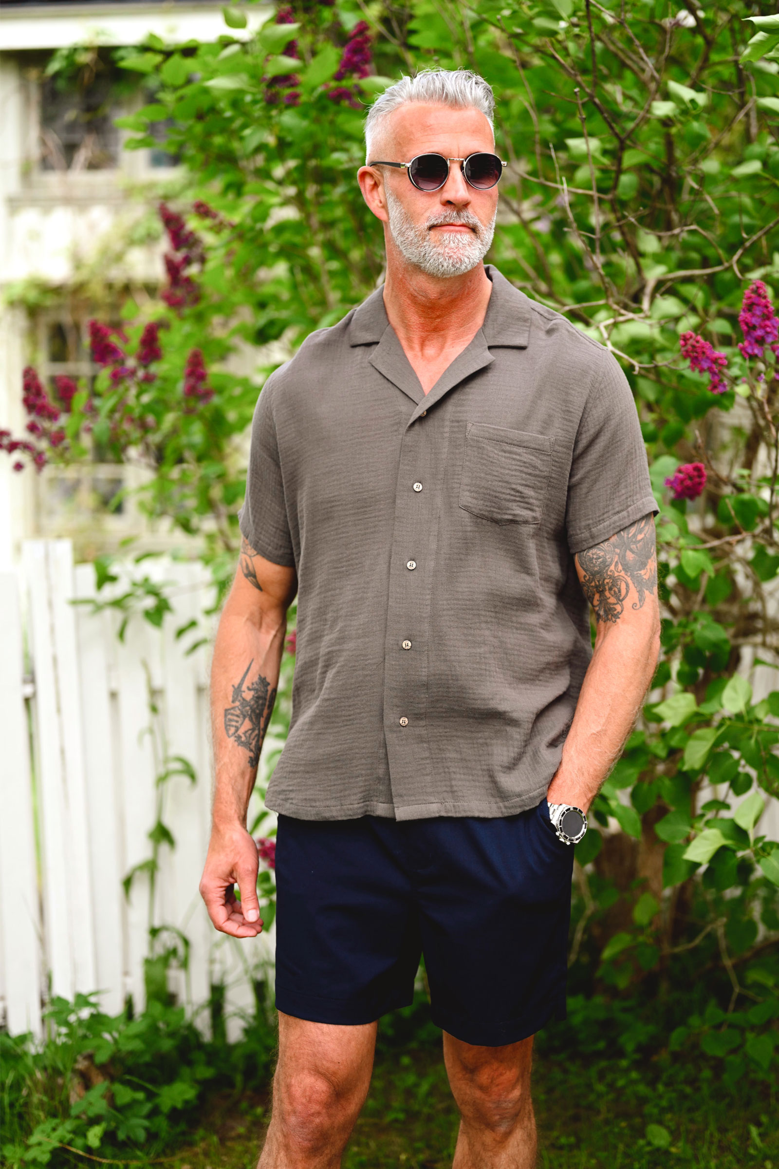 Giorgio SS Shirt, After Dark - Bilde 2