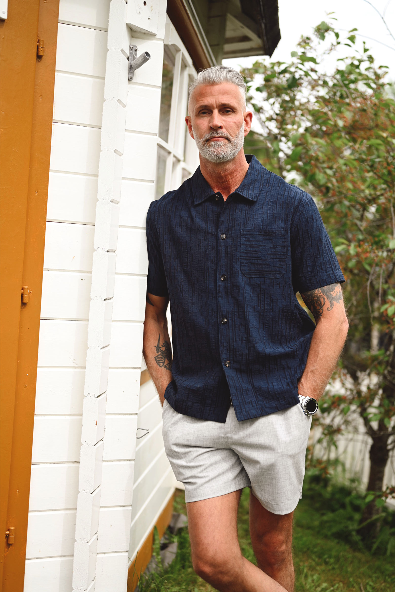 Vito SS Shirt, Dark Navy - Bilde 4