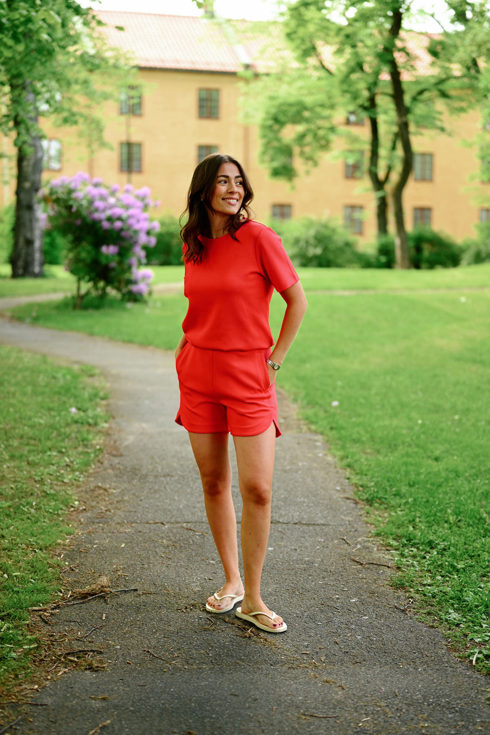 HenniehIW Vincent Shorts, Poppy Red - Bilde 5