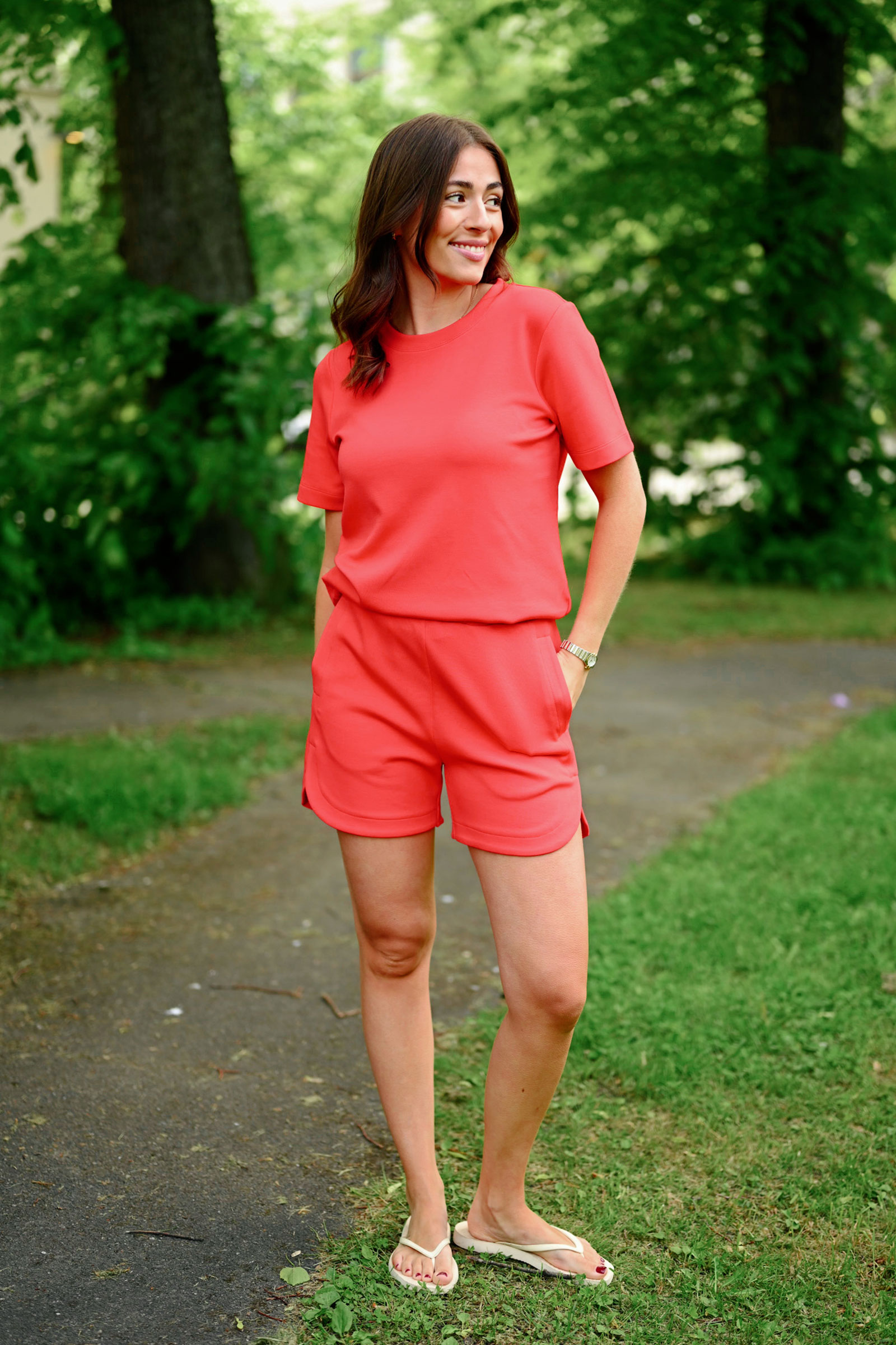 HenniehIW Vincent Shorts, Poppy Red - Bilde 3