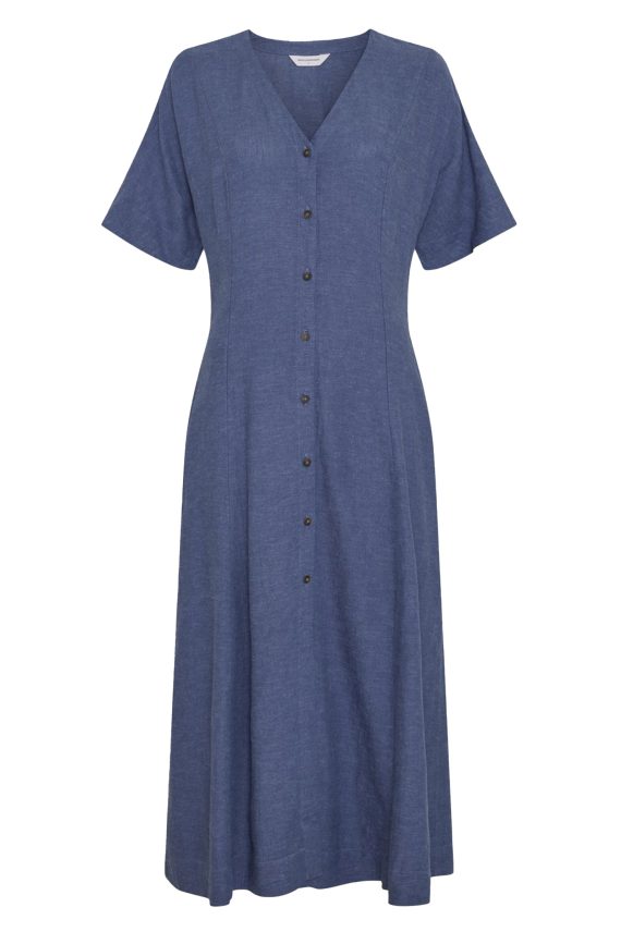 Viana Ginia 2/4 Dress, V Indigo Mel