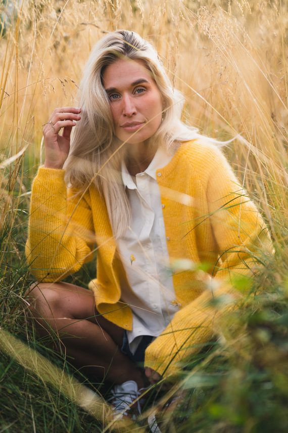 Amalie Cardigan, Mimosa Yellow