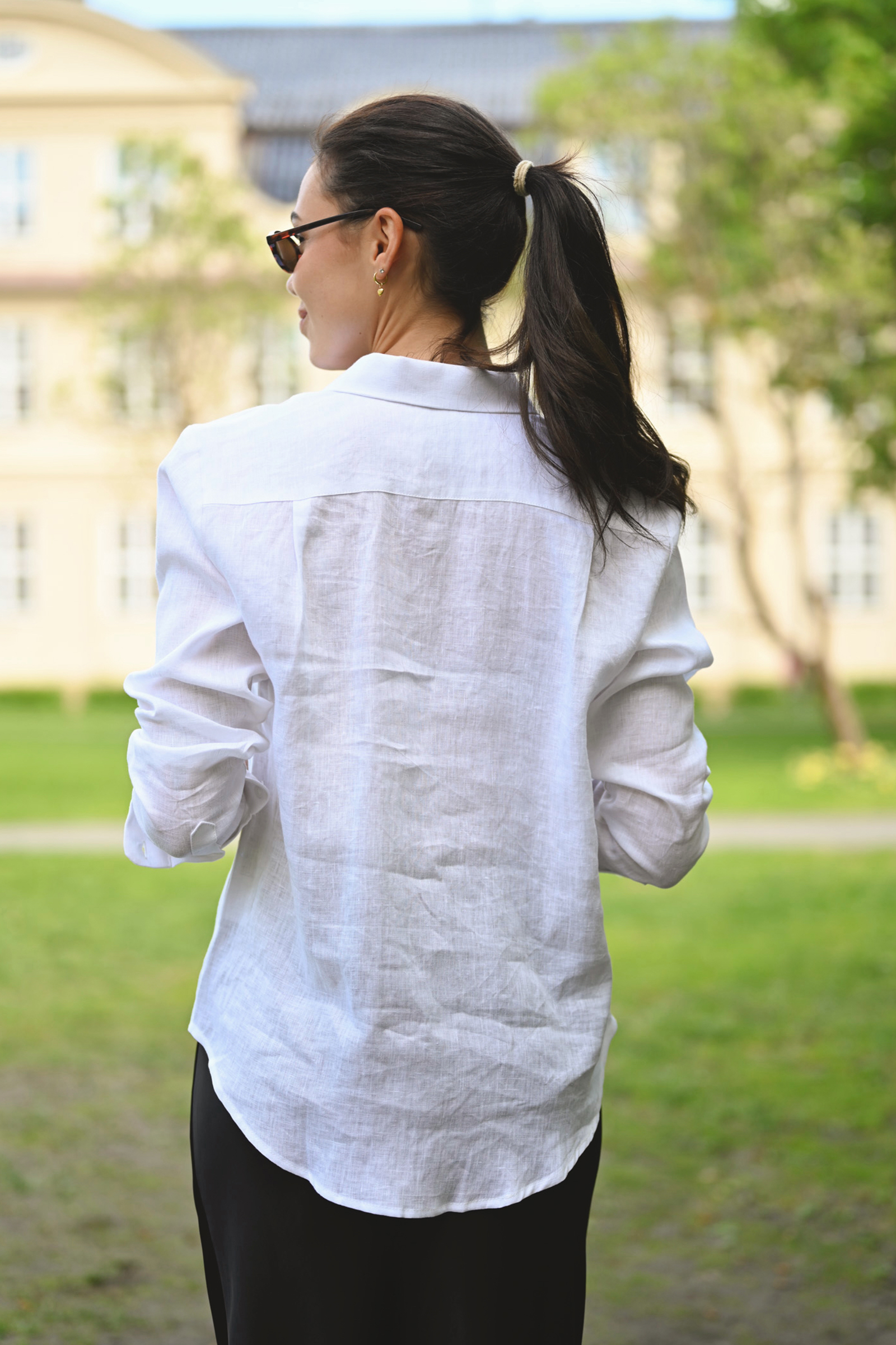 Bella Linen Shirt, Hvit - Bilde 2
