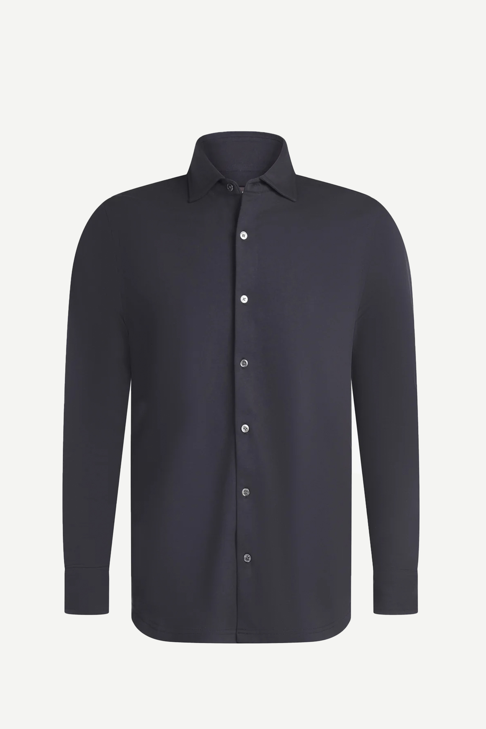 Felix Cotton Pique Shirt, Navy - Bilde 2