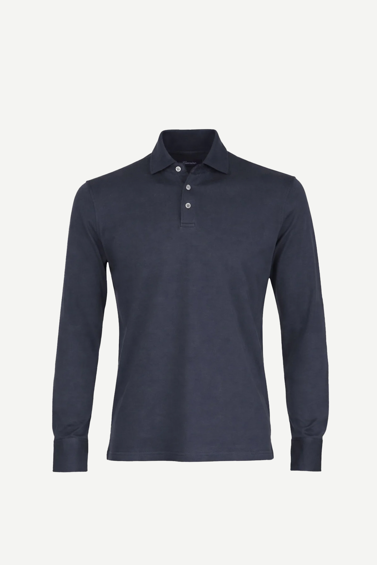 Theo Jersey Long Sleeve Polo, Navy - Bilde 3