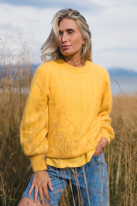Mira Amalie Pullover, Mimosa Yellow