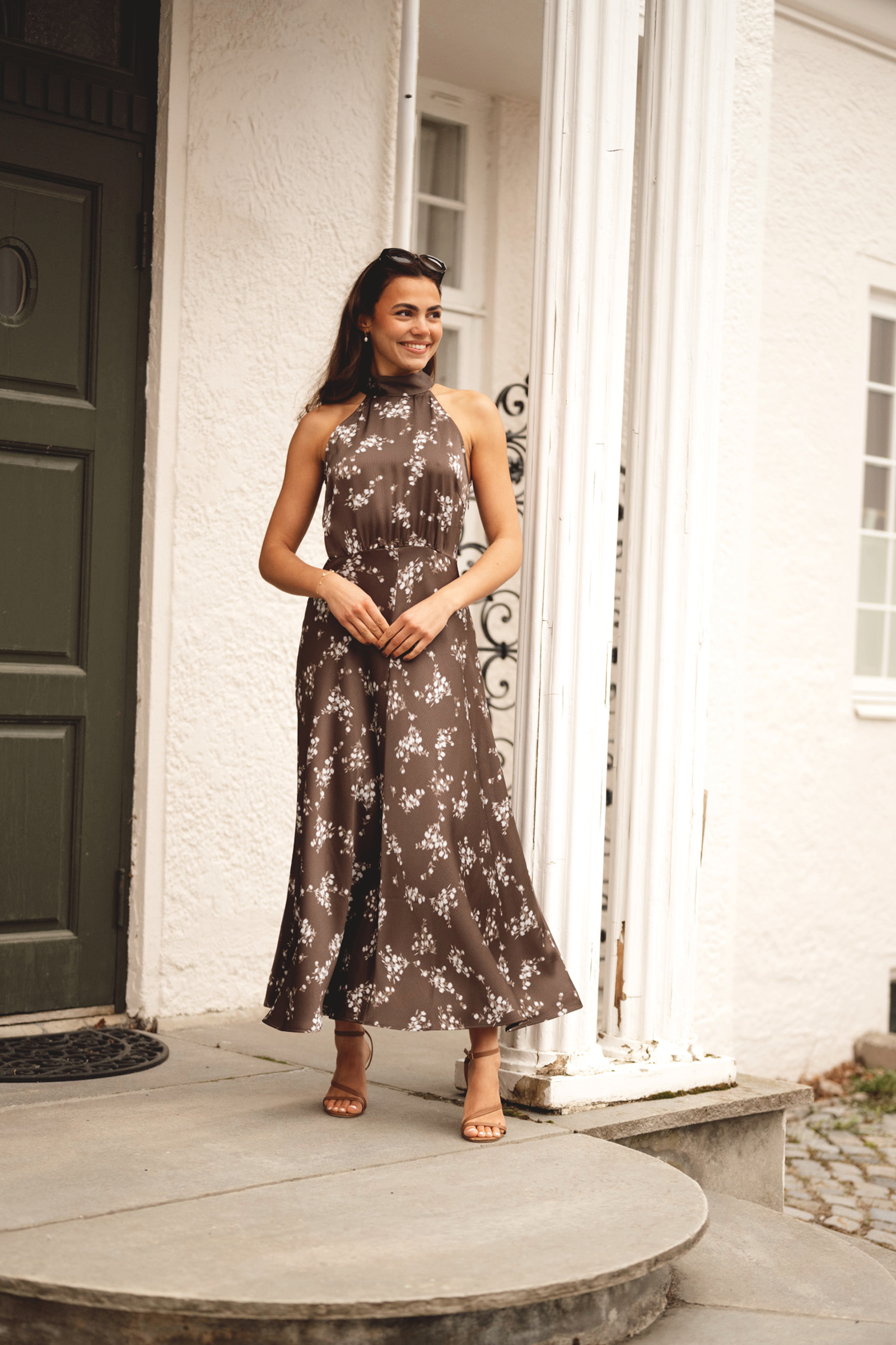 Rheo Dress, Blooming Brown - Bilde 5