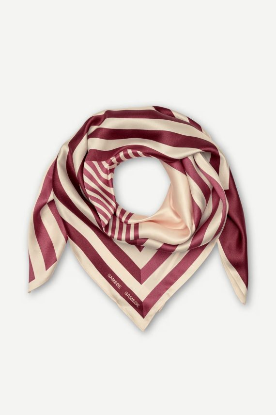 Saelli Scarf, Zinfandel Stripes