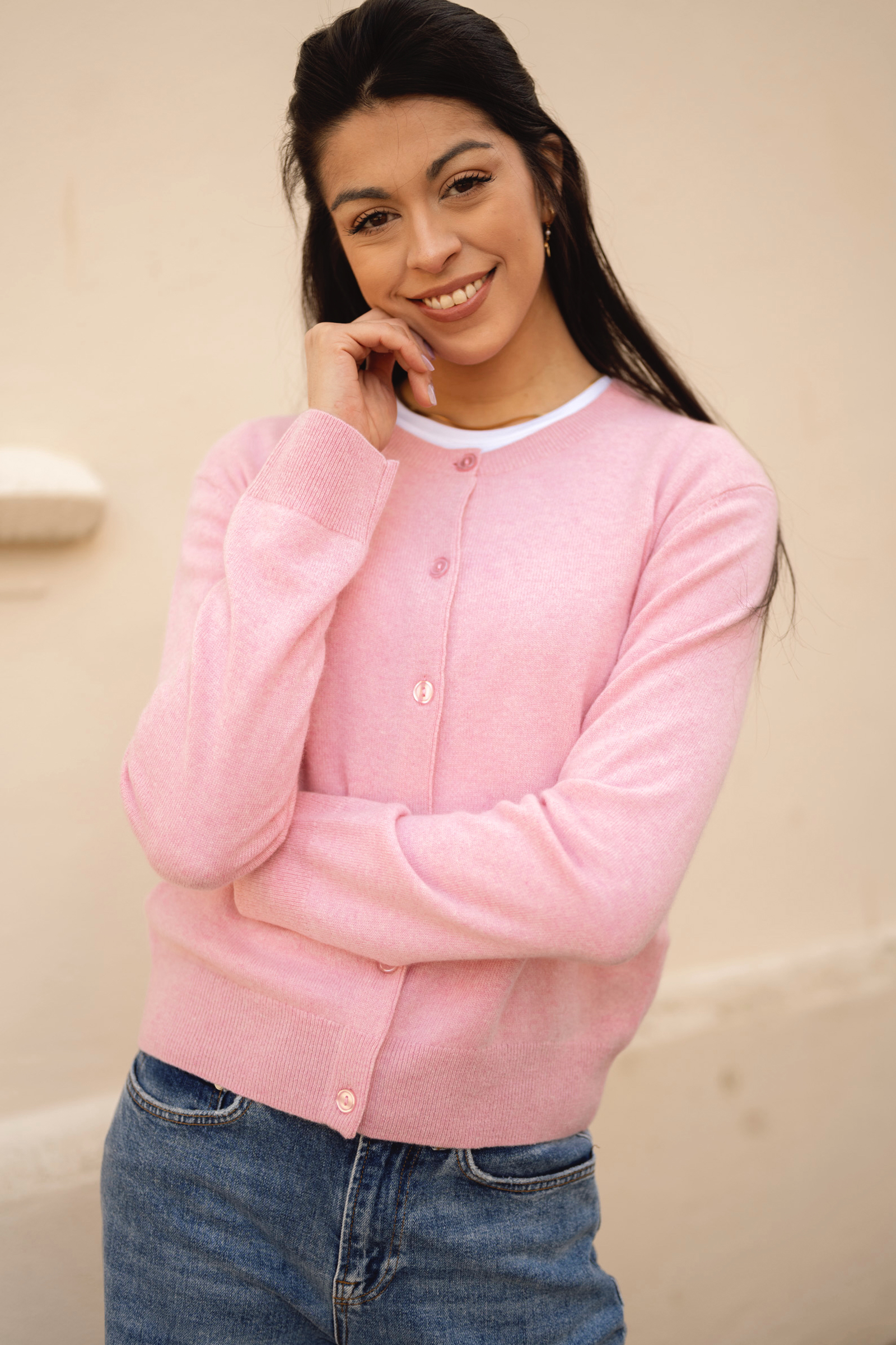 Saboston Cardigan 6304, Bleached Mauve