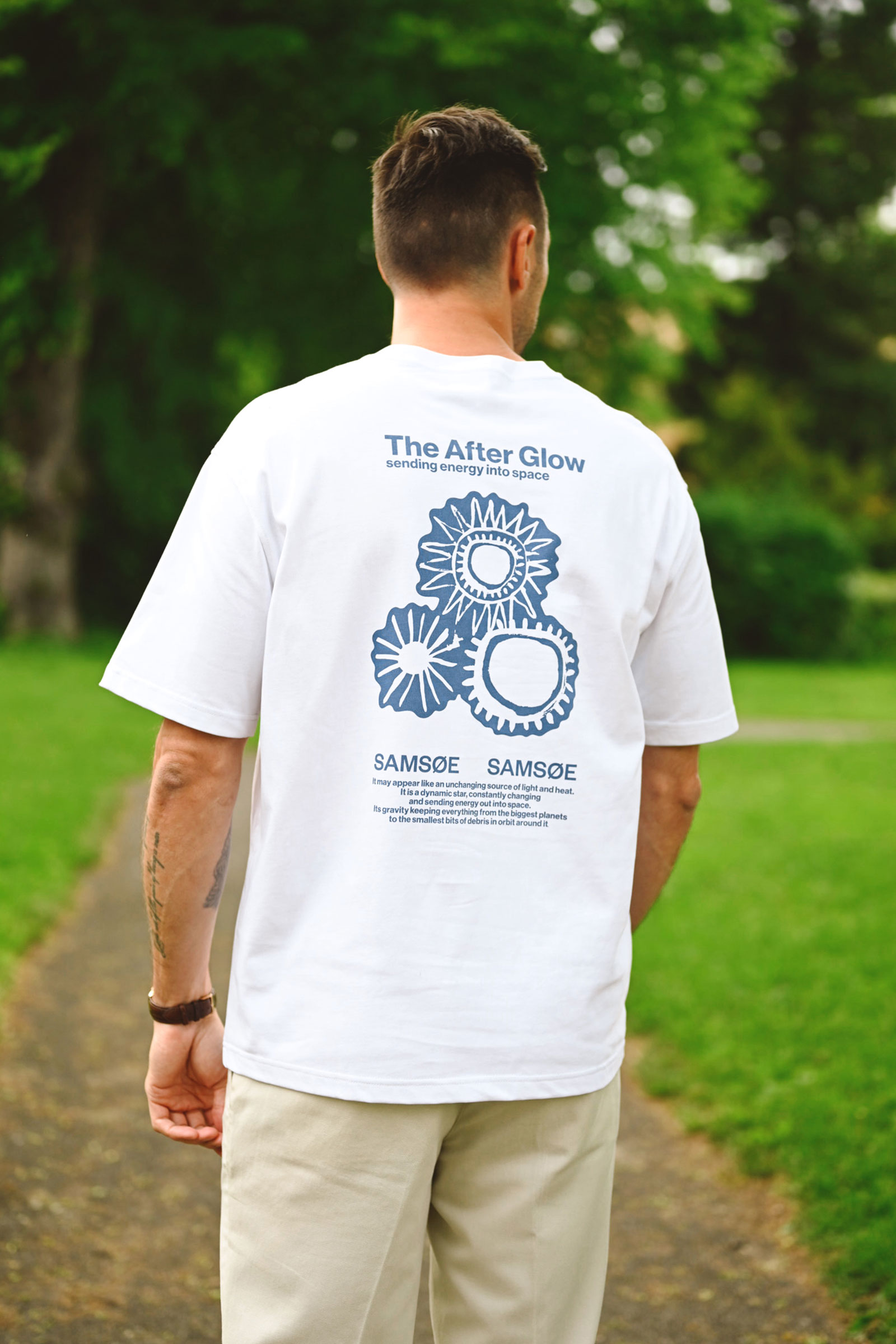 Sauni T-Shirt 11725, Blue Solar Drift - Bilde 3
