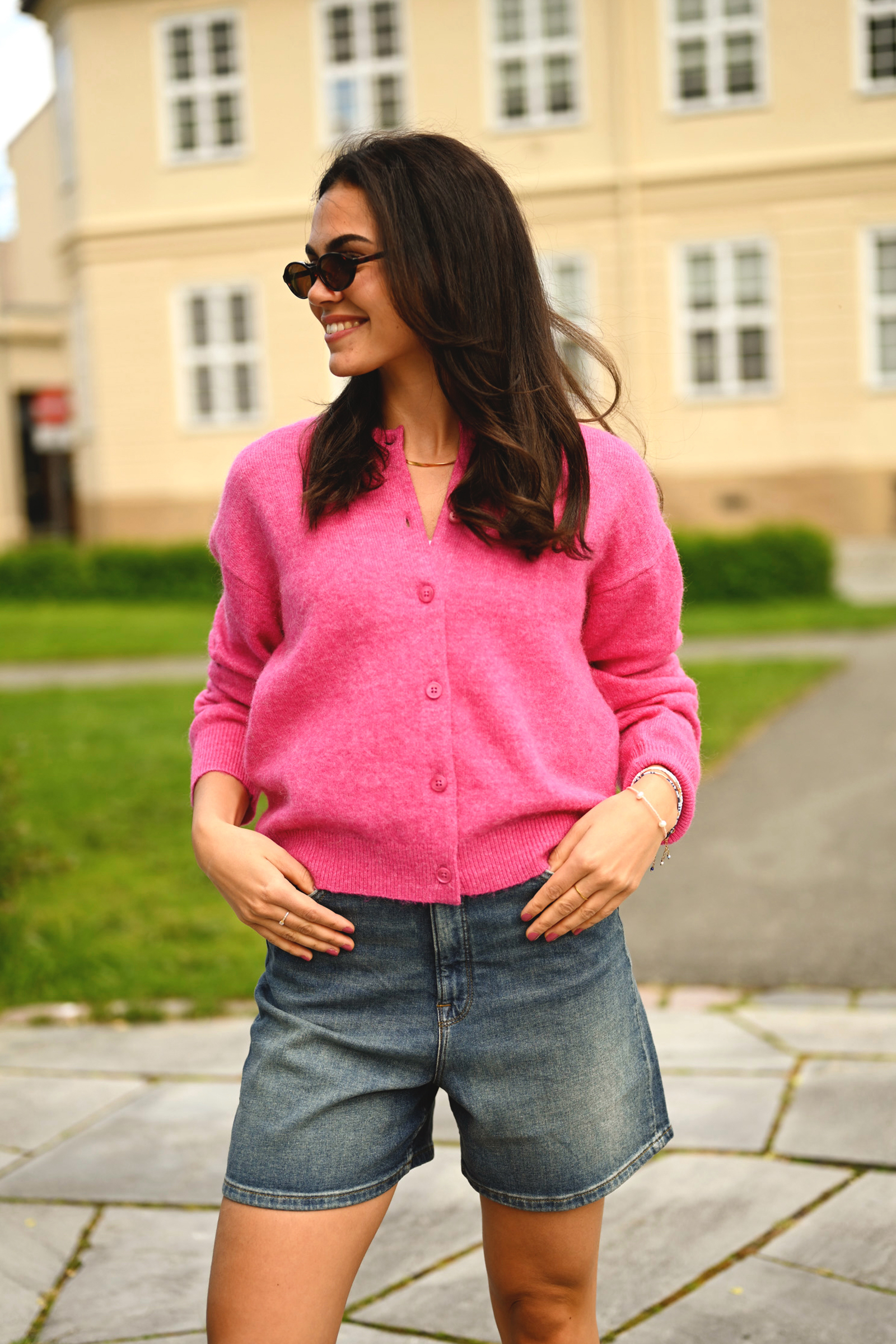 Silja Cardigan, Mørk Rosa - Bilde 5