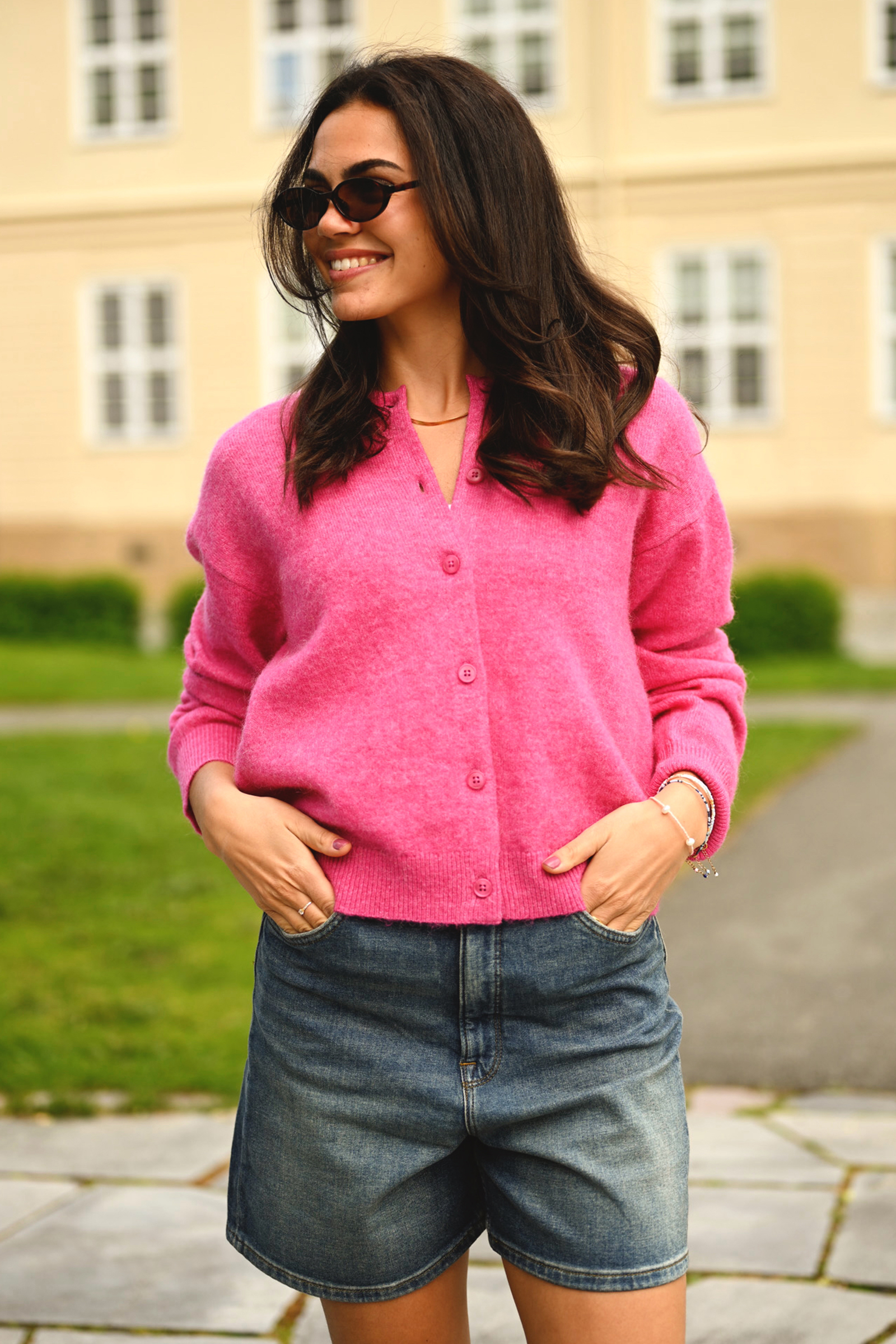 Silja Cardigan, Mørk Rosa - Bilde 3
