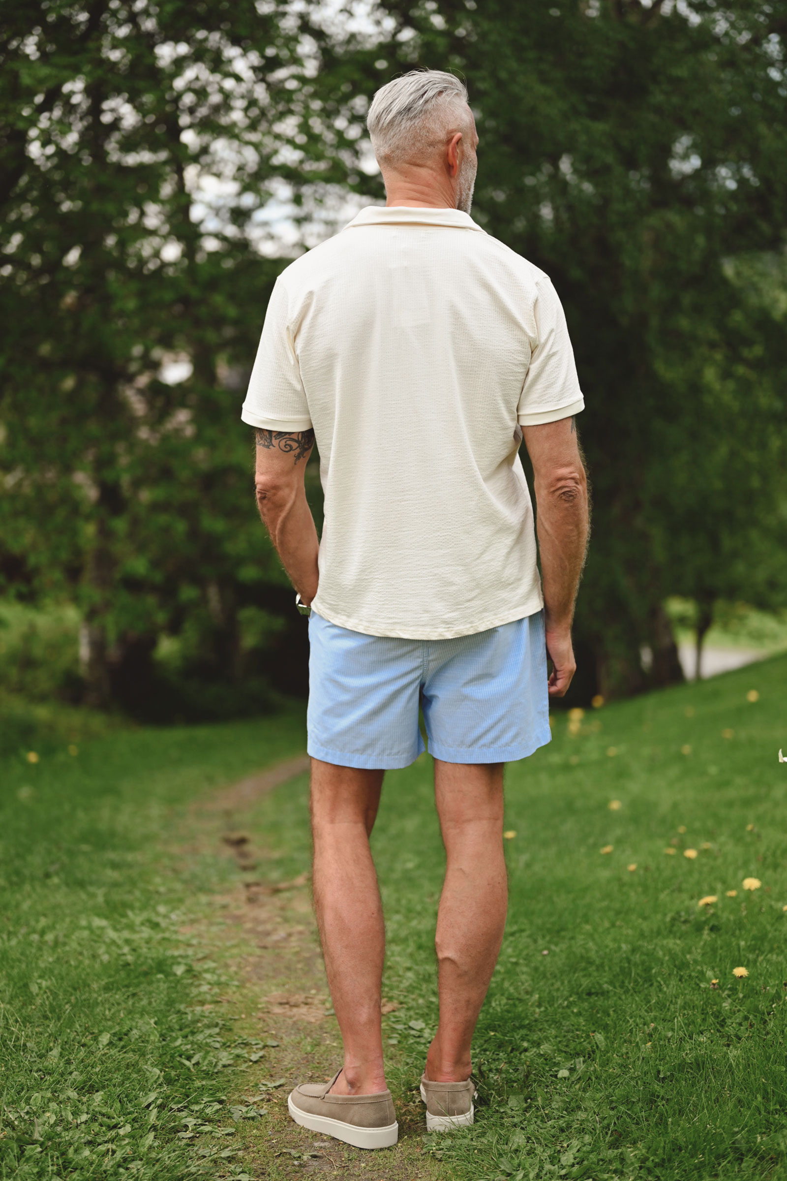 TuriPL Shorts 035, Sky Blue Stripe - Bilde 4