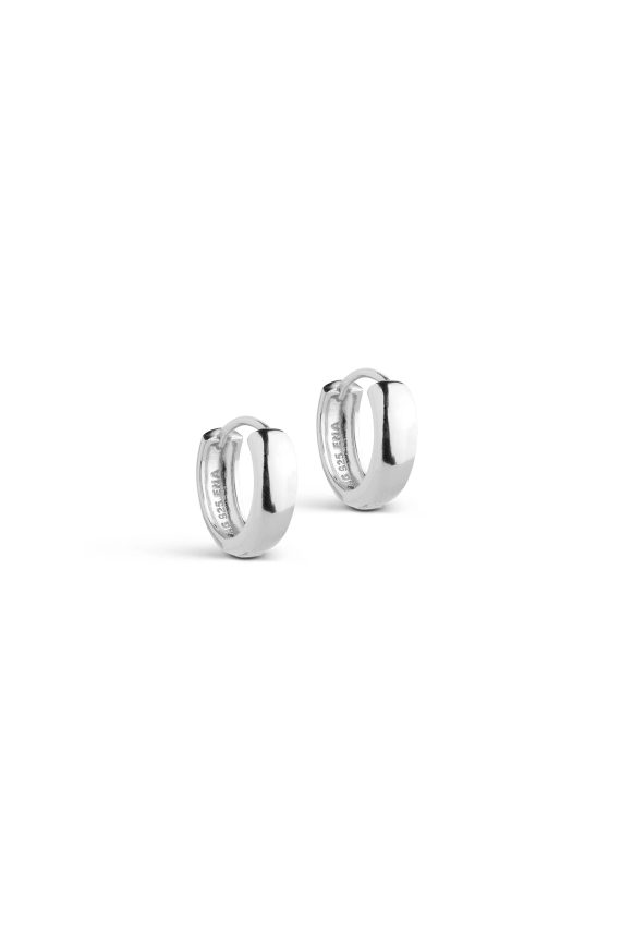 Classic Wide Hoops 15 MM, Sølv