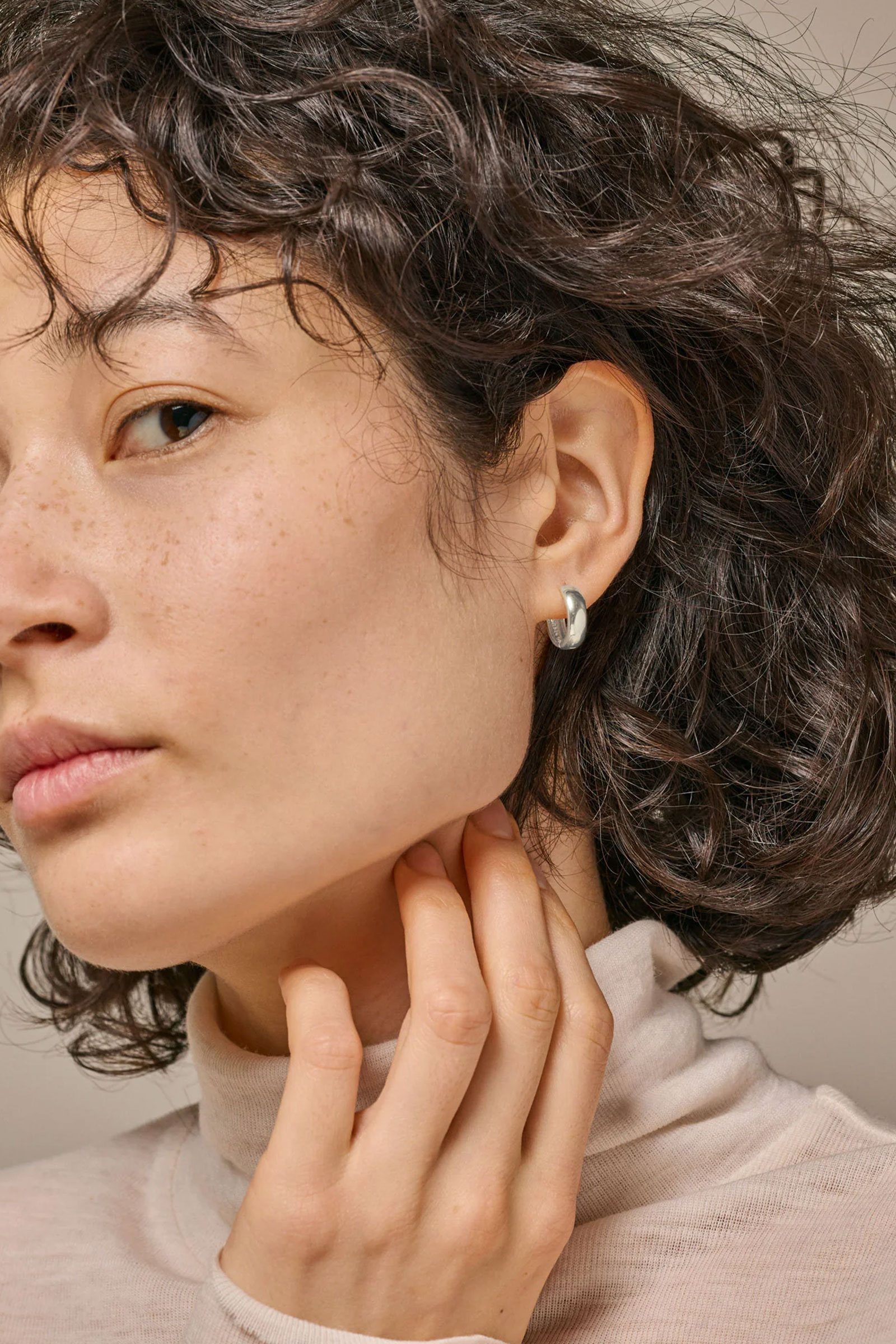 Classic Wide Hoops 15 MM, Sølv - Bilde 2