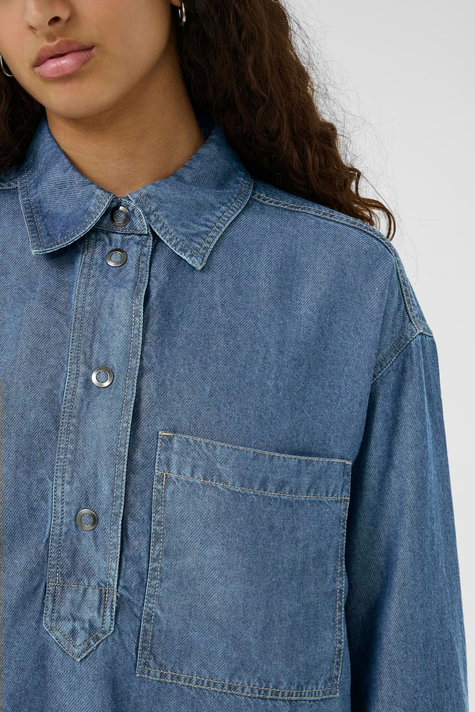 PhilipaIW Shirt, Medium Blue - Bilde 6