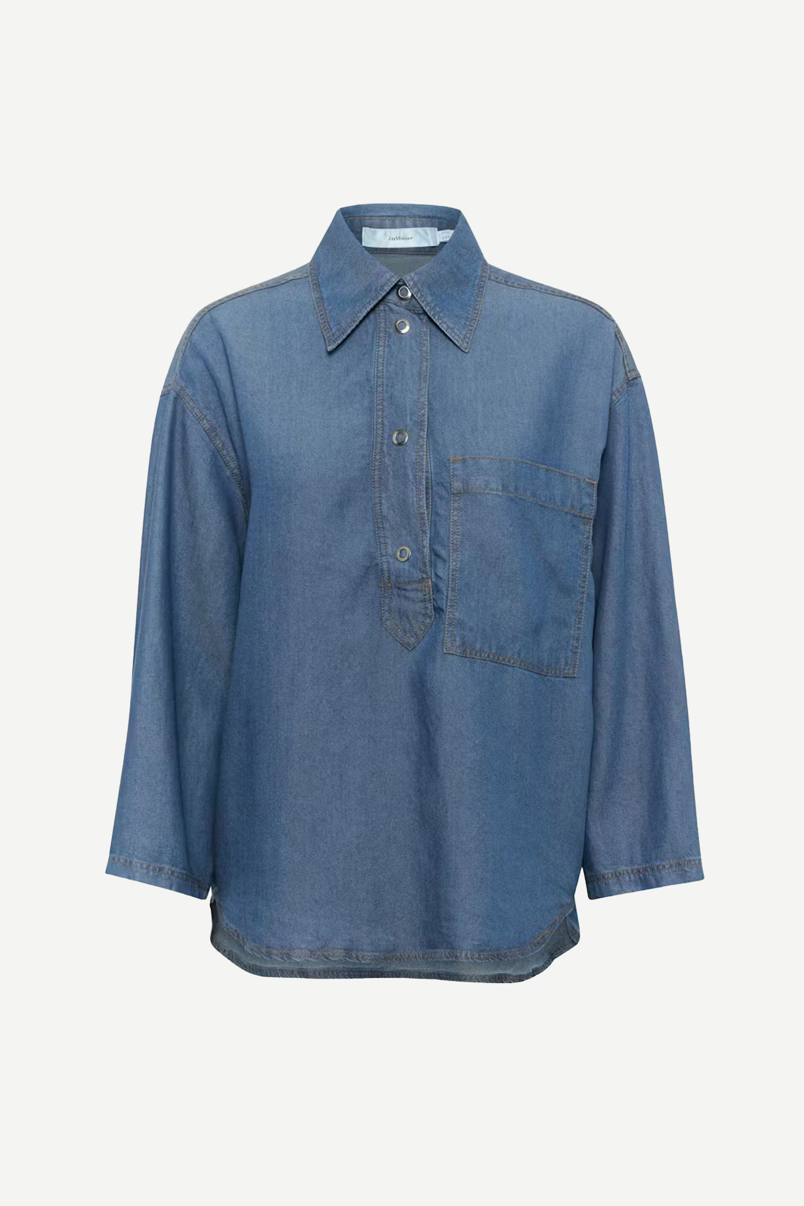 PhilipaIW Shirt, Medium Blue - Bilde 7