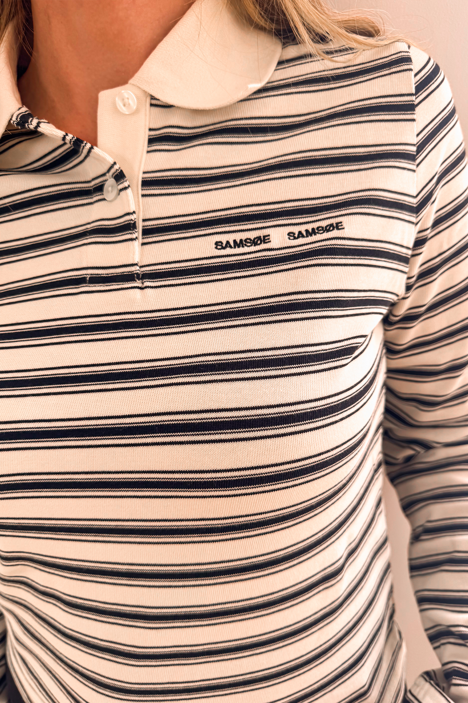 Sadonell LS Polo 15512, Egret Stripes - Bilde 2