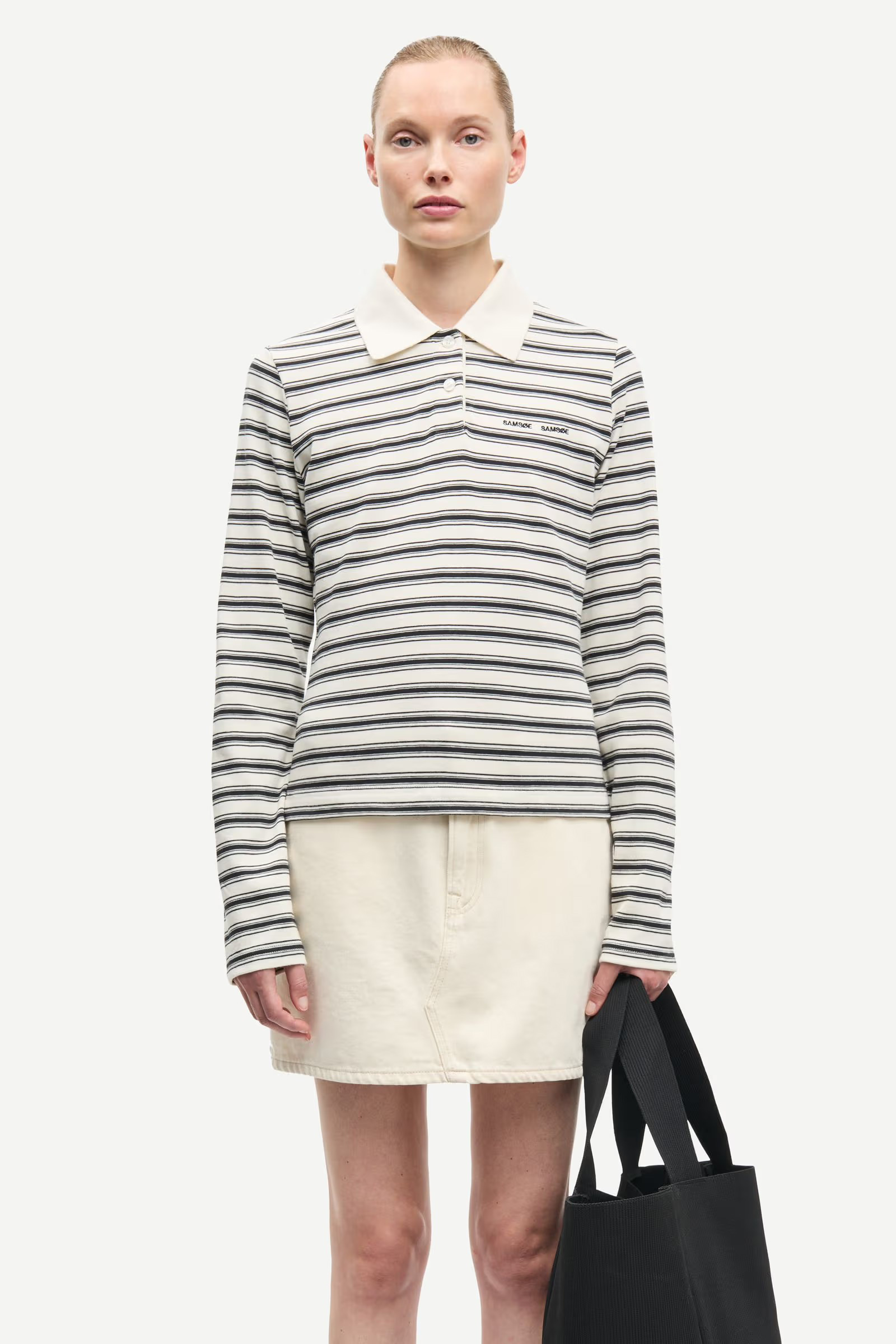 Sadonell LS Polo 15512, Egret Stripes - Bilde 3