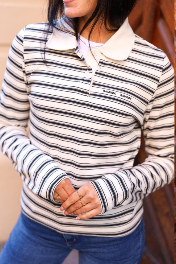Sadonell LS Polo 15512, Egret Stripes