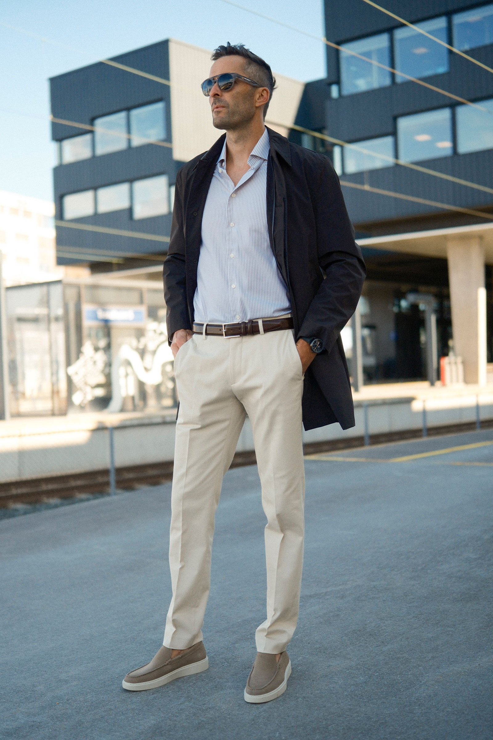 Morello Elax Chinos, Ecru - Bilde 3