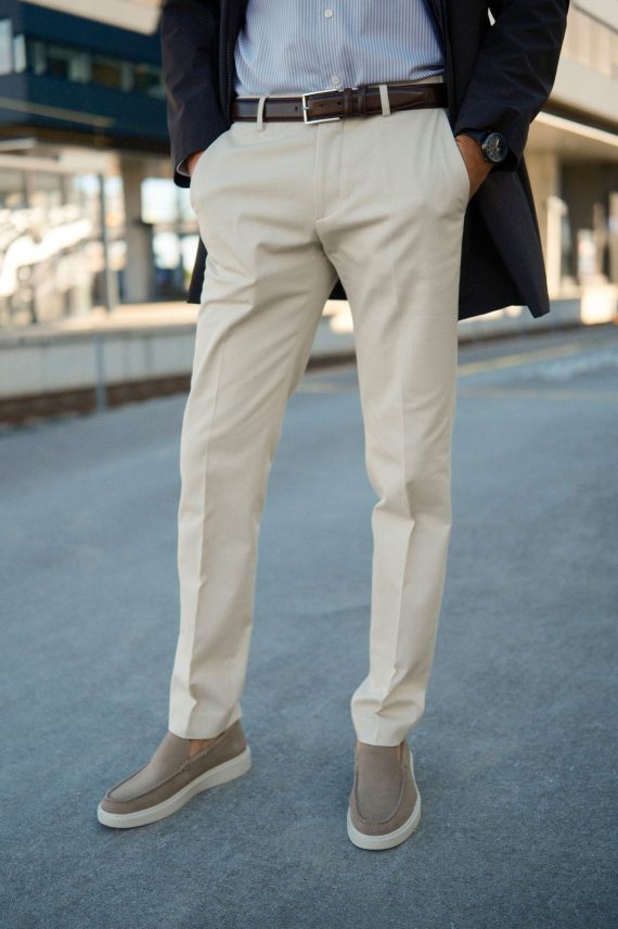 Morello Elax Chinos, Ecru
