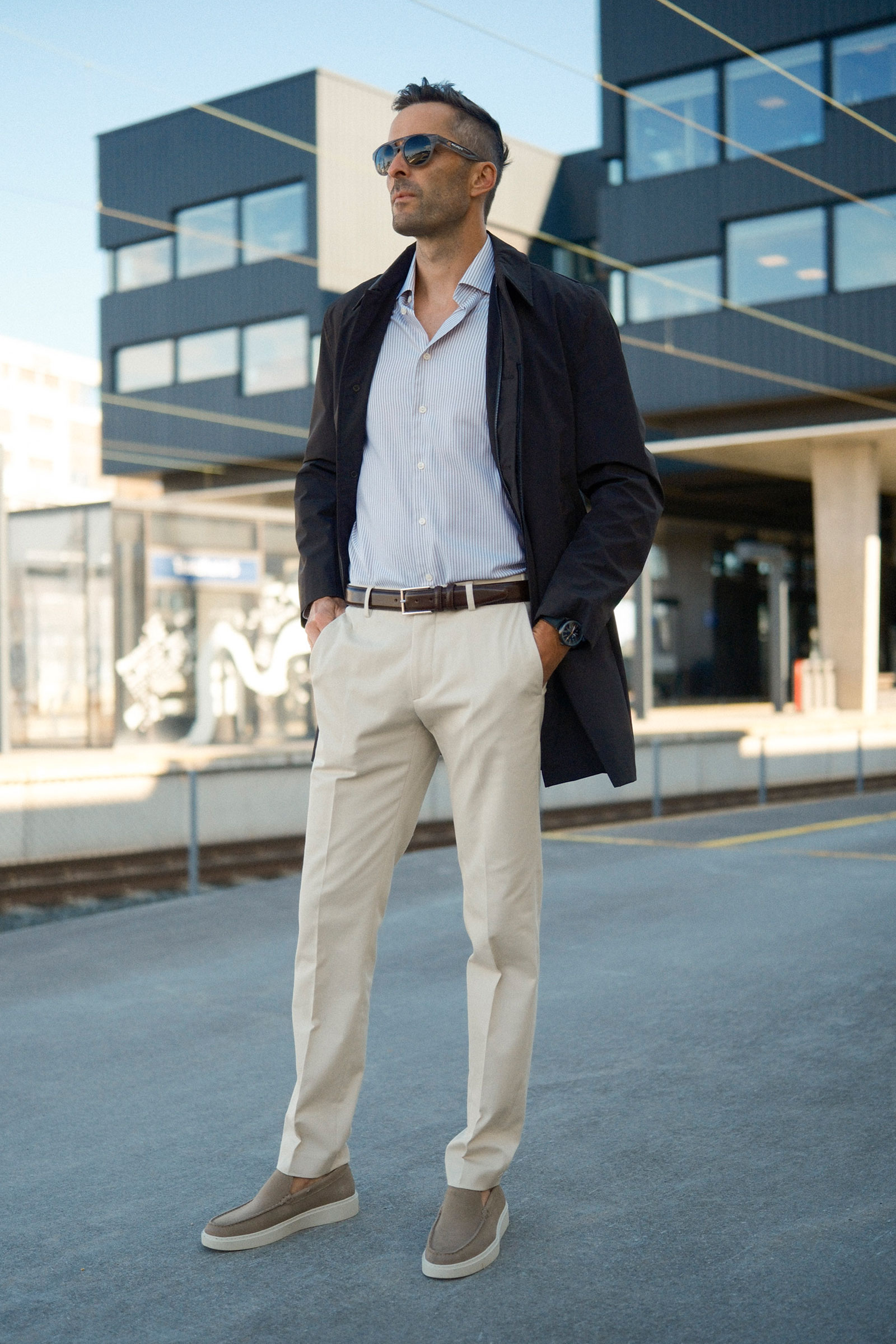 Morello Elax Chinos, Ecru - Bilde 5