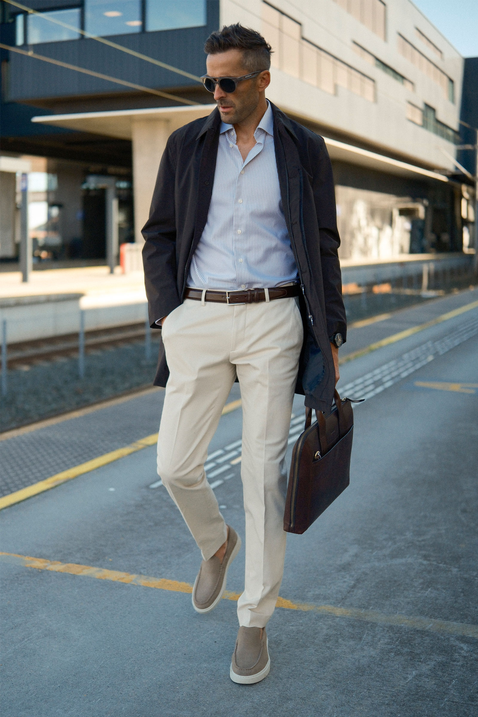 Morello Elax Chinos, Ecru - Bilde 2