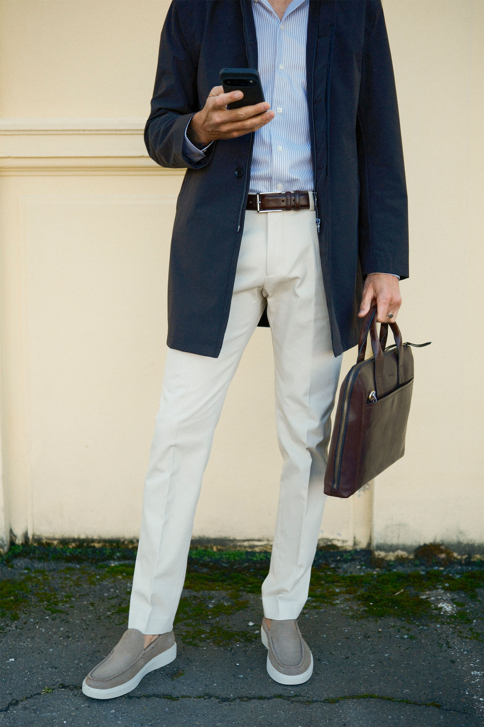 Morello Elax Chinos, Ecru - Bilde 6