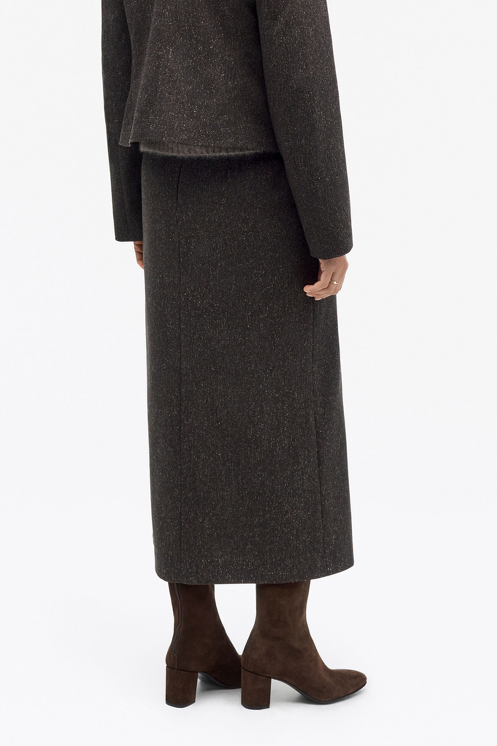Elsine Tailored Wool Skirt, Desert Plum - Bilde 13