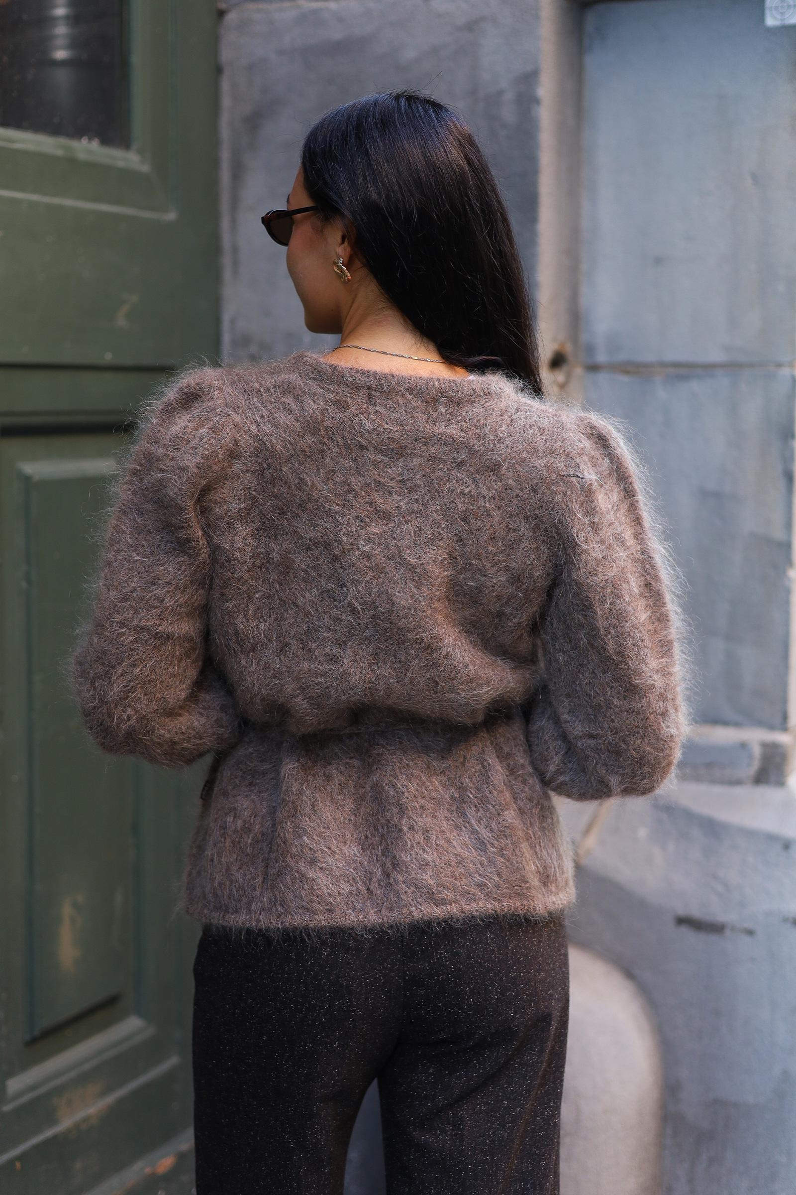 Fredrikke Chunky Cardigan, Brown - Bilde 4