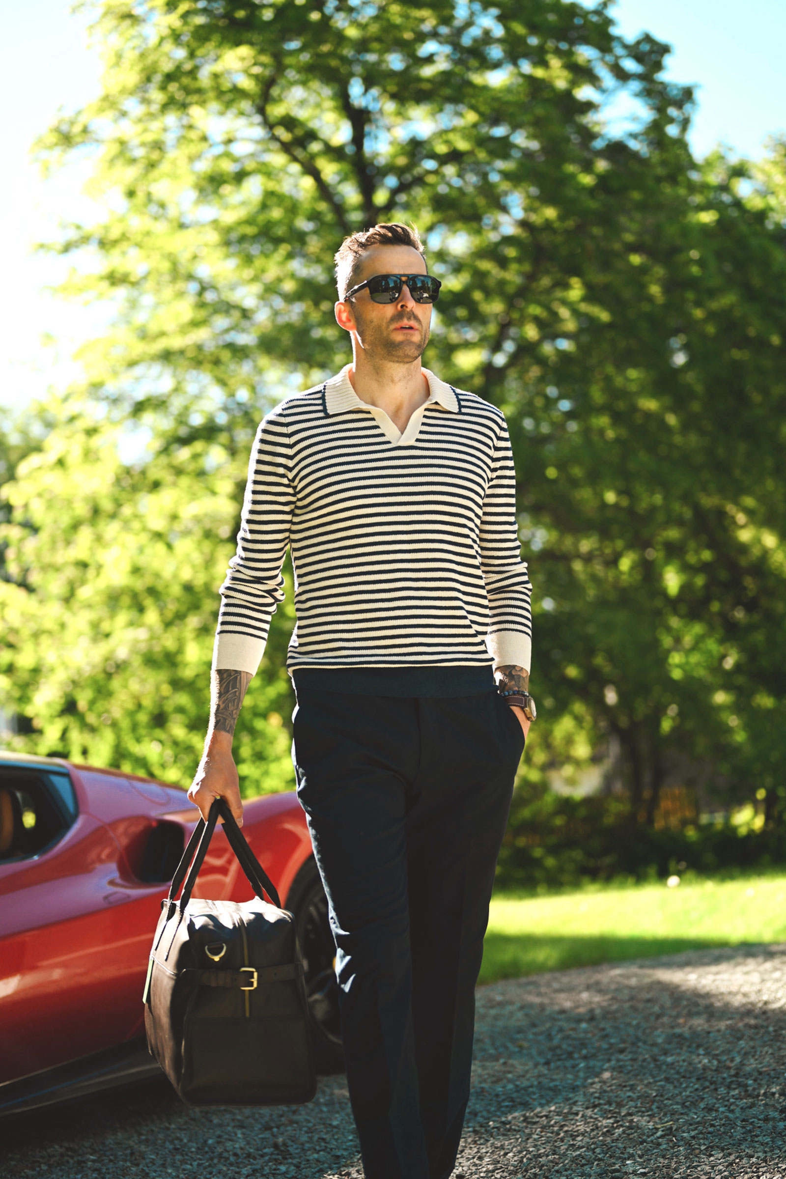 Morello Elax Chinos, Navy - Bilde 3