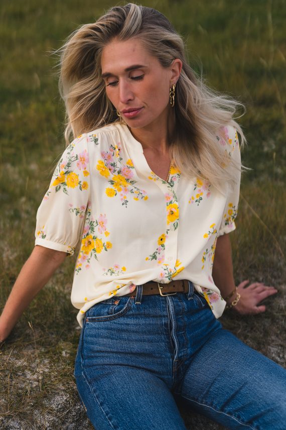 Irene 2/4 Shirt, Mimosa Yellow