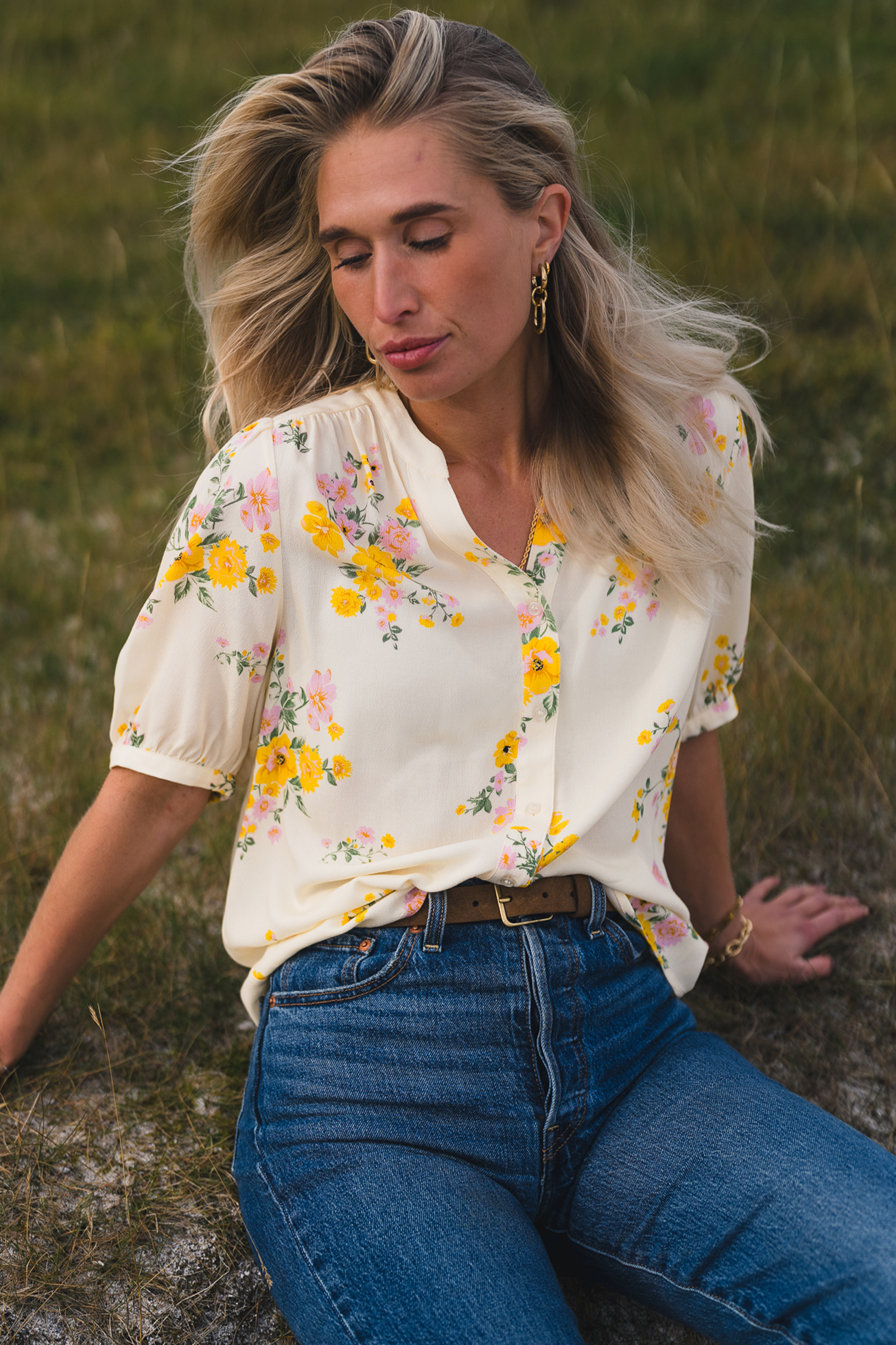 Irene 2/4 Shirt, Mimosa Yellow