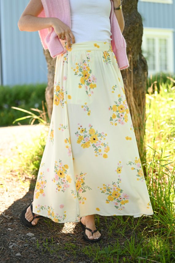 Irene HW Skirt, Mimosa Flower