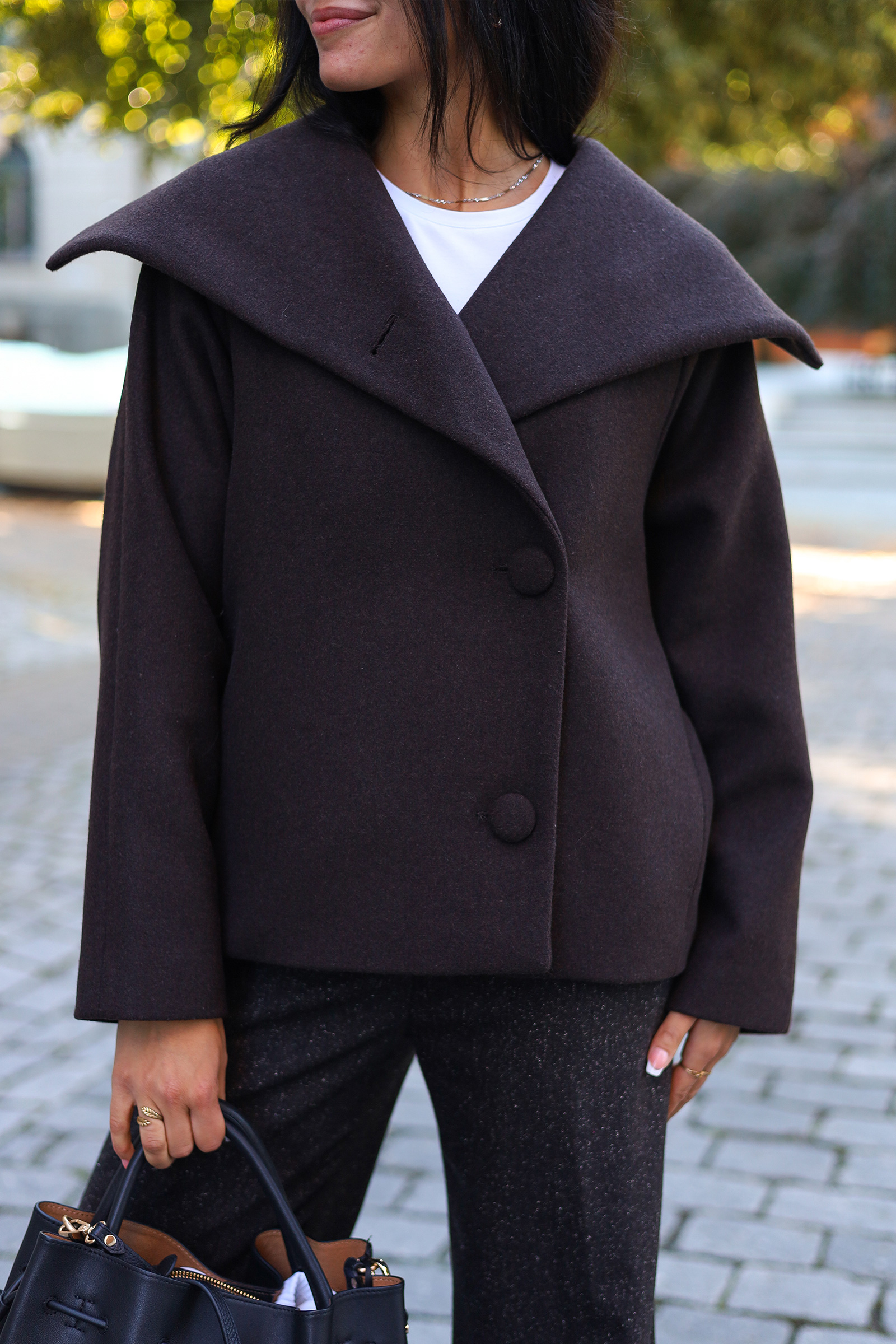 Perry IW Short Coat, Chocolate Brown - Bilde 6