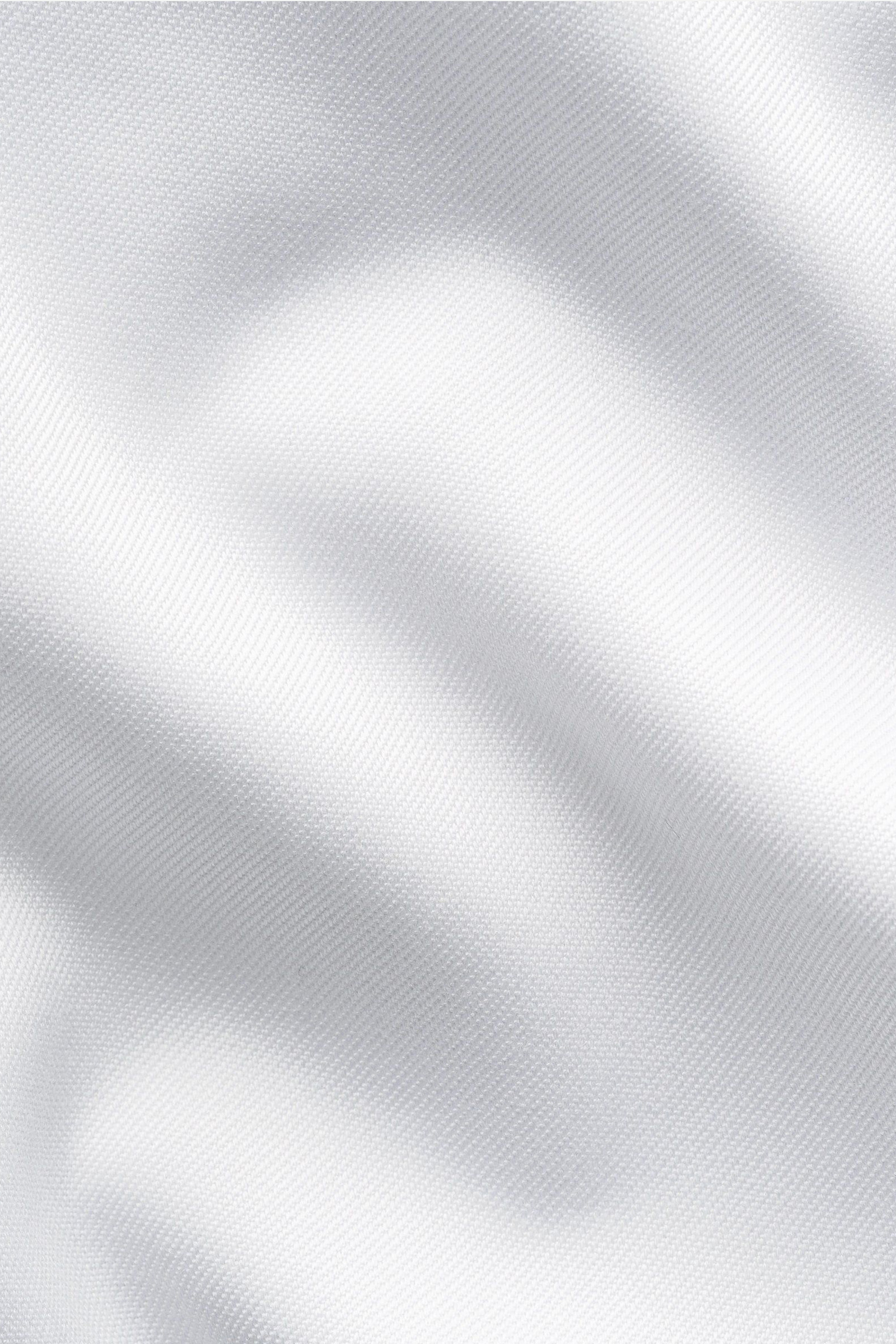 Paisley Effect Signature Twill Shirt Slim, Hvit - Bilde 4