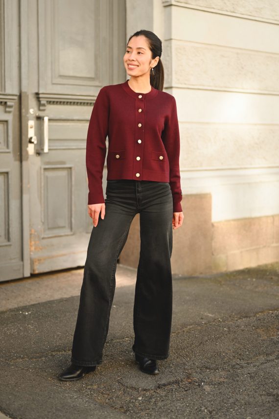 Aria Cardigan, Bordeaux