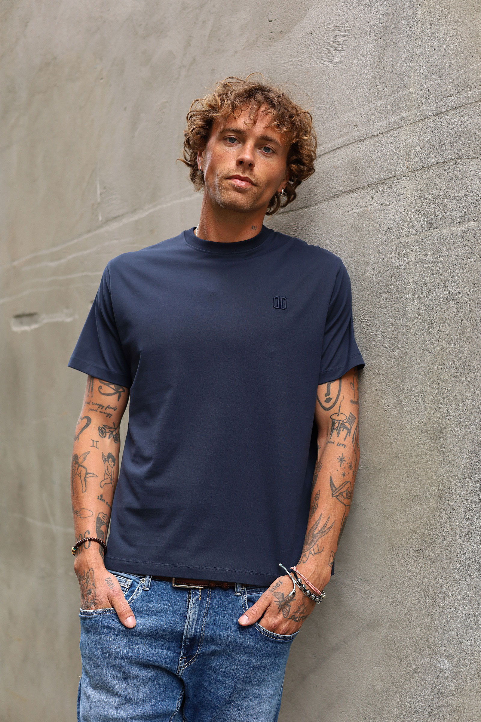 Rox T-Shirt, Mørk Blå