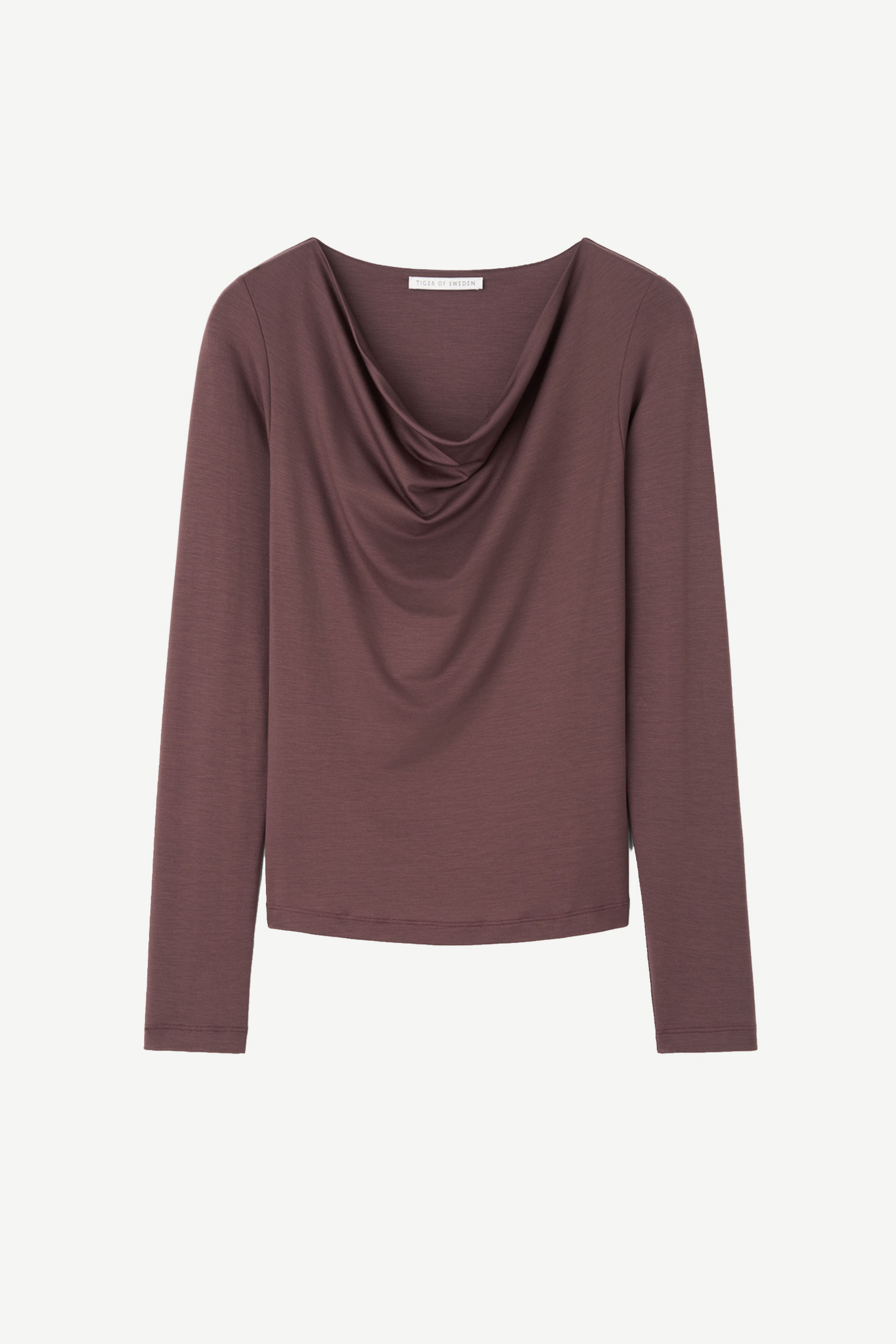 Elois Long-Sleeved T-Shirt, Burgundy - Bilde 4