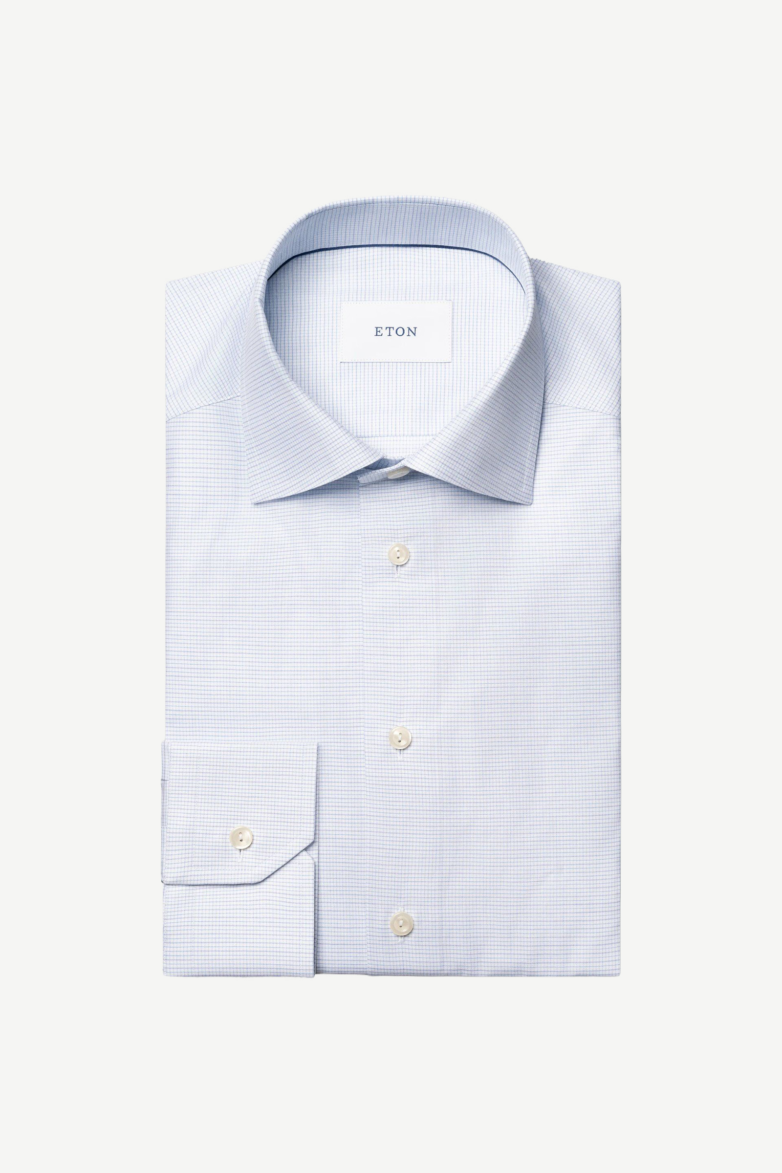 Check Twill Shirt, Blue